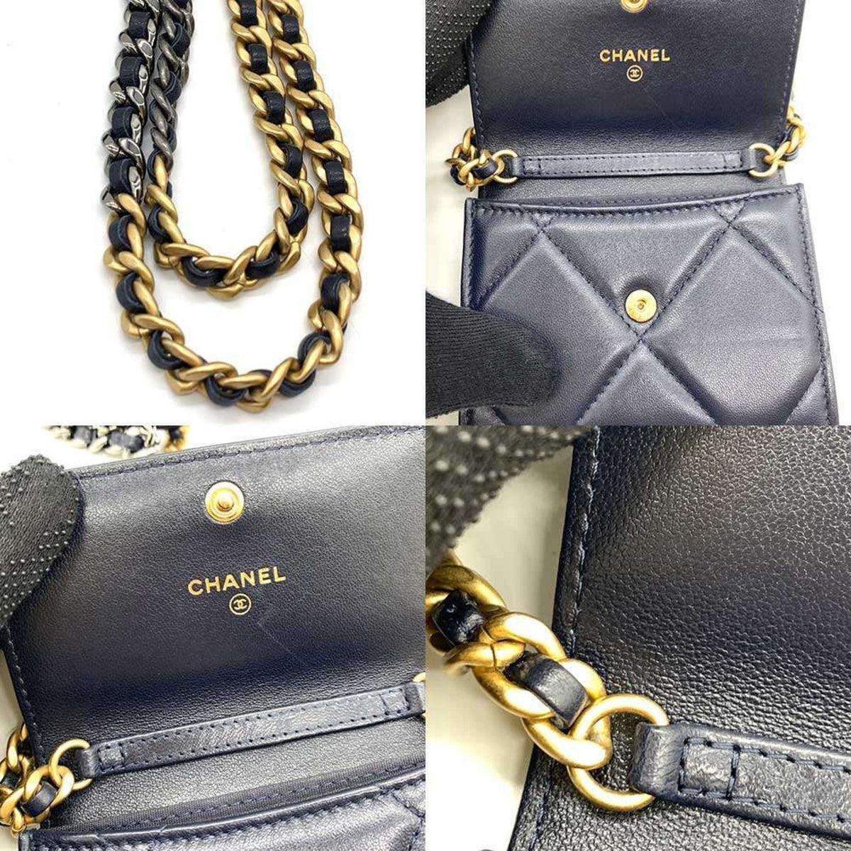 Chanel Navy Shoulder Bag (Pre-Owned)