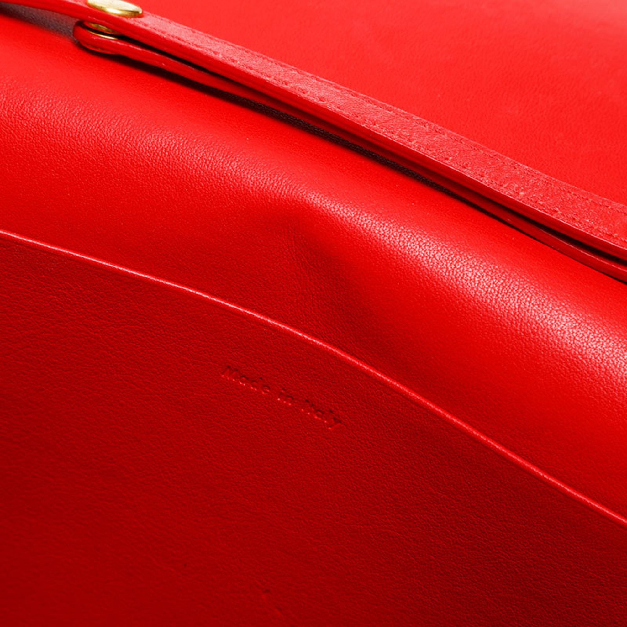 Celine Beige Red Color Shoulder Bag (Pre-Owned)