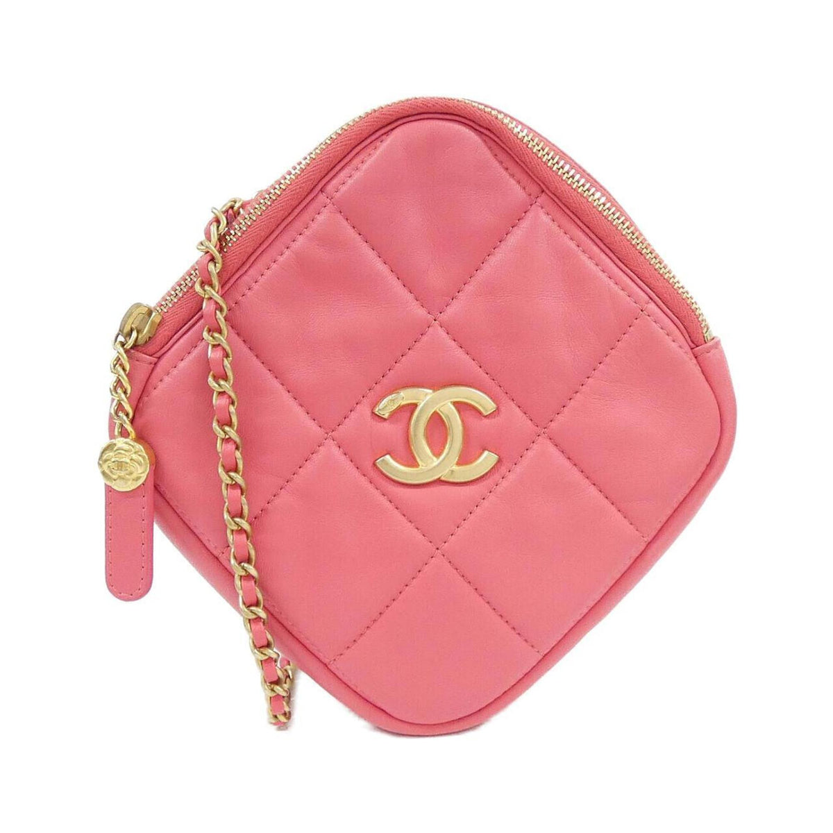 Chanel Pink Leather Shoulder Bag (Pre-Owned)