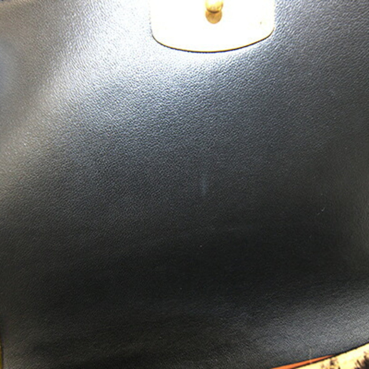 Coach Beige Black Leather Shoulder Bag (Pre-Owned)
