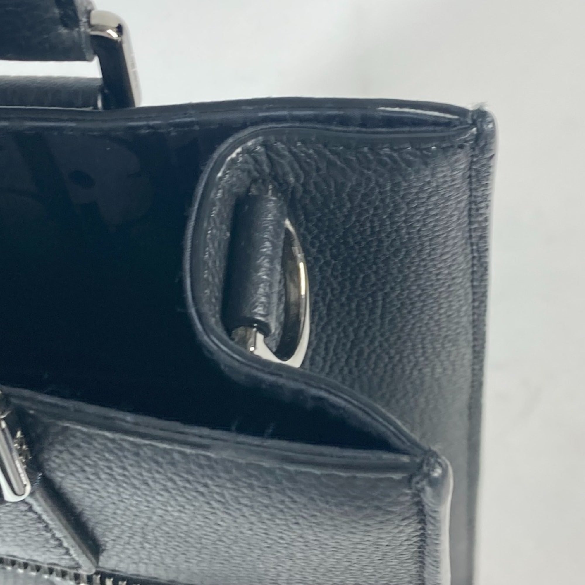 Christian Dior Black Leather Handbag Shoulder Bag Tote Bag (Pre-Owned)