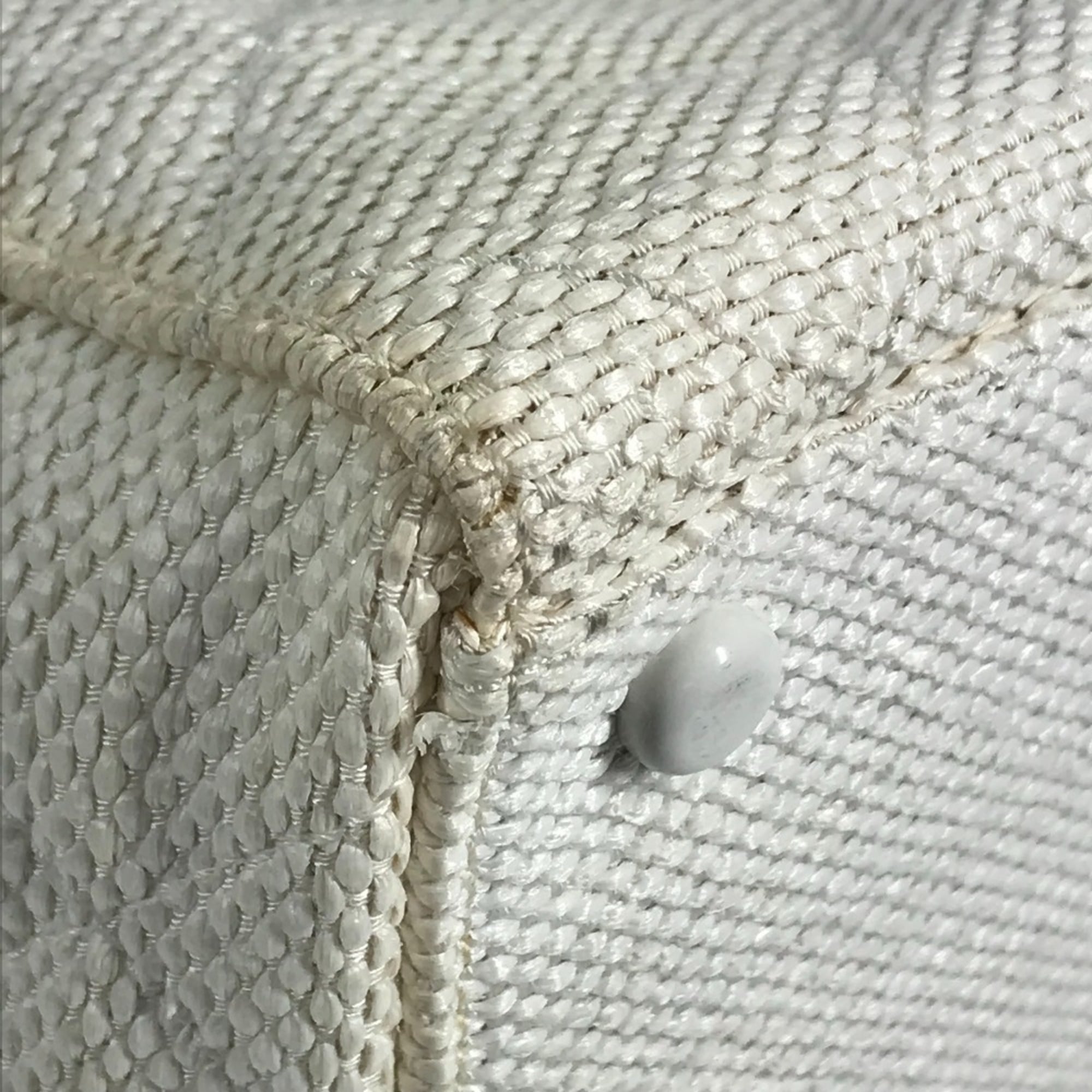 Chanel White Hemp Shoulder Bag Tote Bag (Pre-Owned)