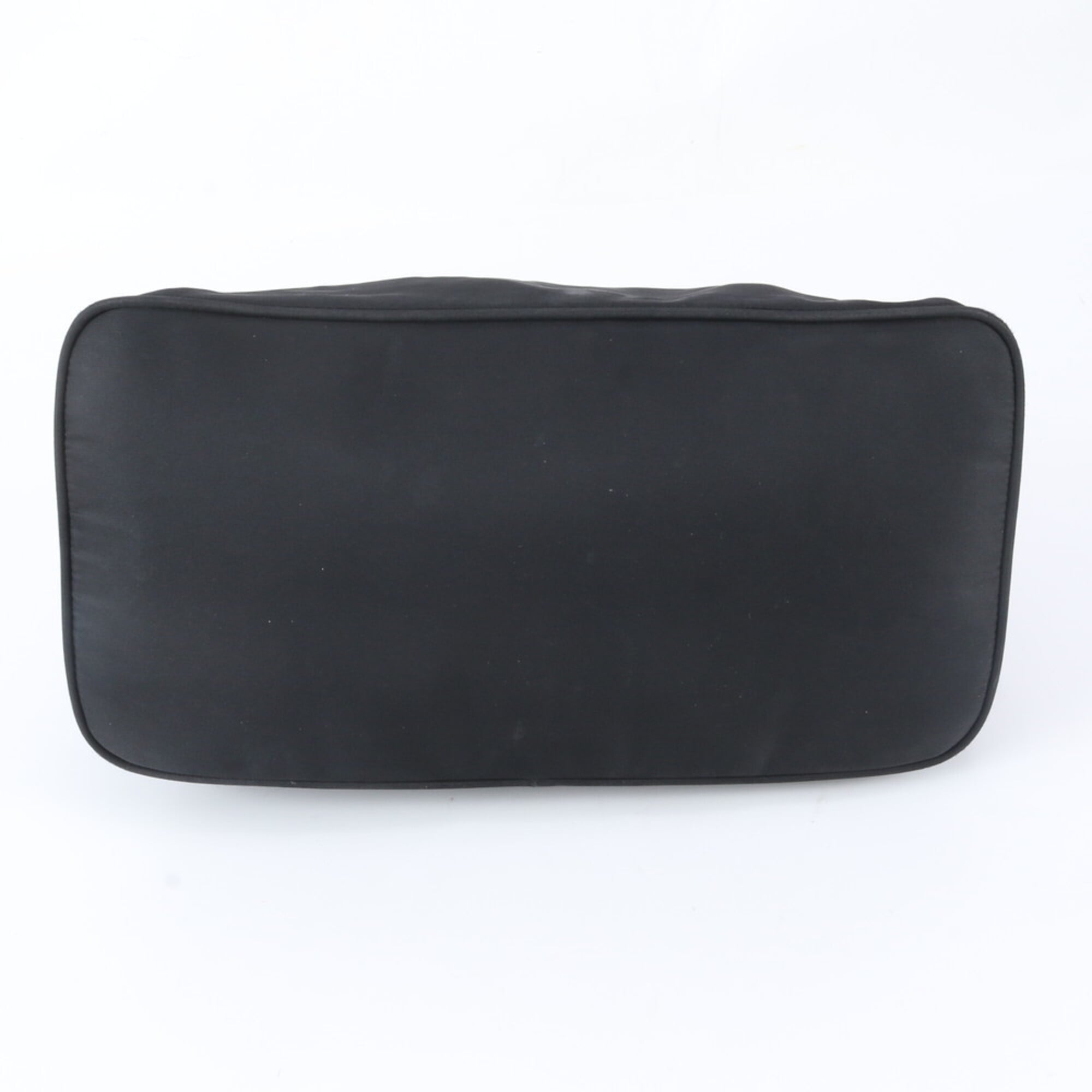 Prada Black Nylon Leather Shoulder Bag Tote Bag (Pre-Owned)