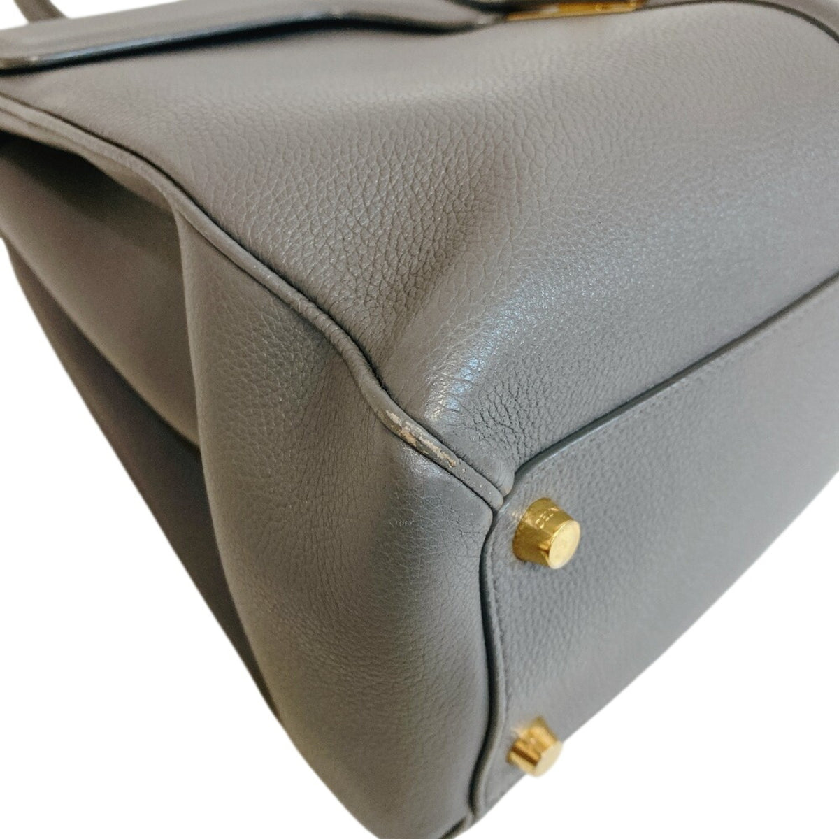 Celine Gray Leather Handbag (Pre-Owned)
