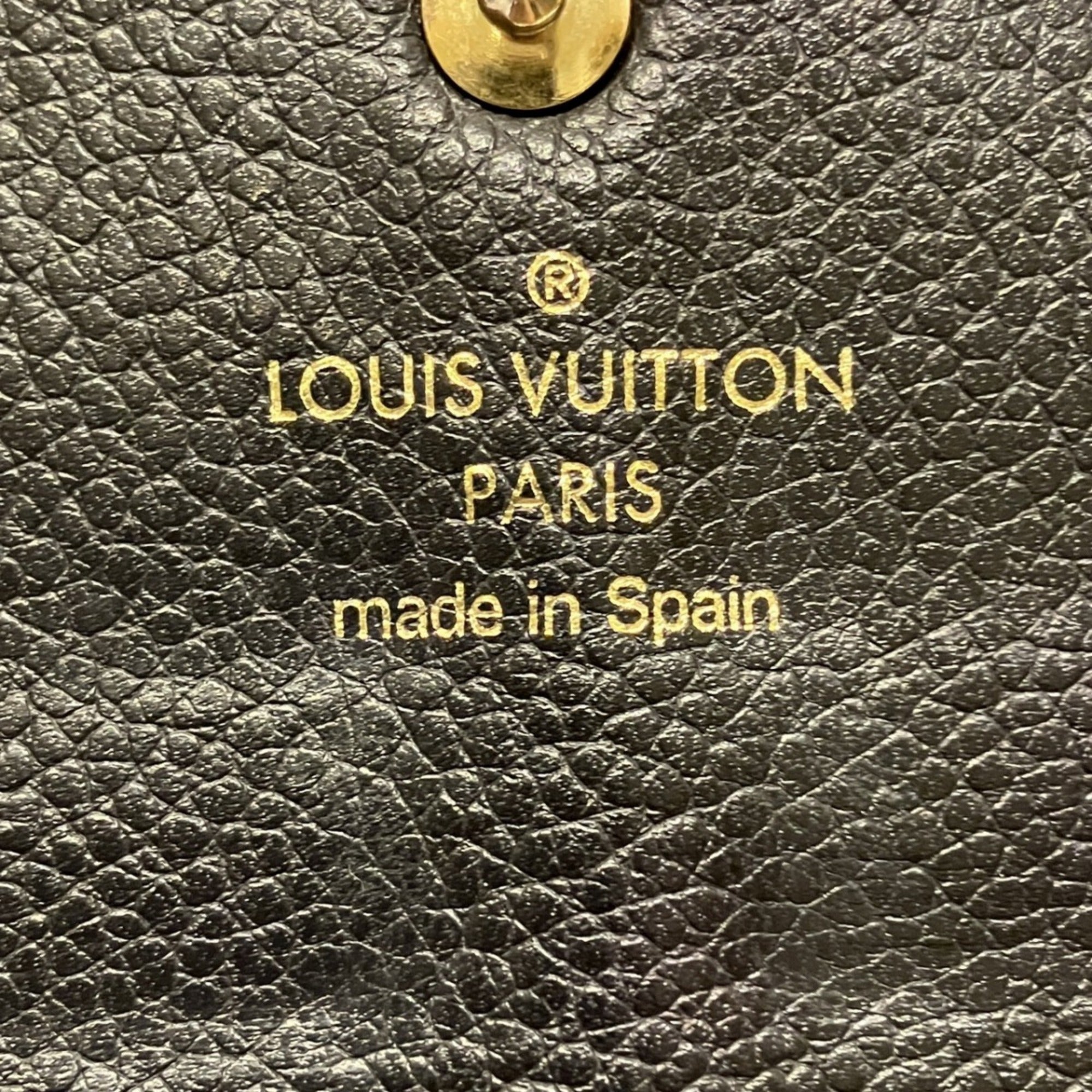 Louis Vuitton Monogram Empreinte Black Monogram Empreinte Long Wallet (Bi-Fold) (Pre-Owned)