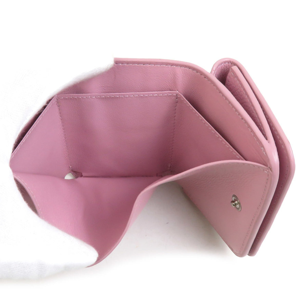 Balenciaga Pink Leather Wallet (Tri-Fold) (Pre-Owned)