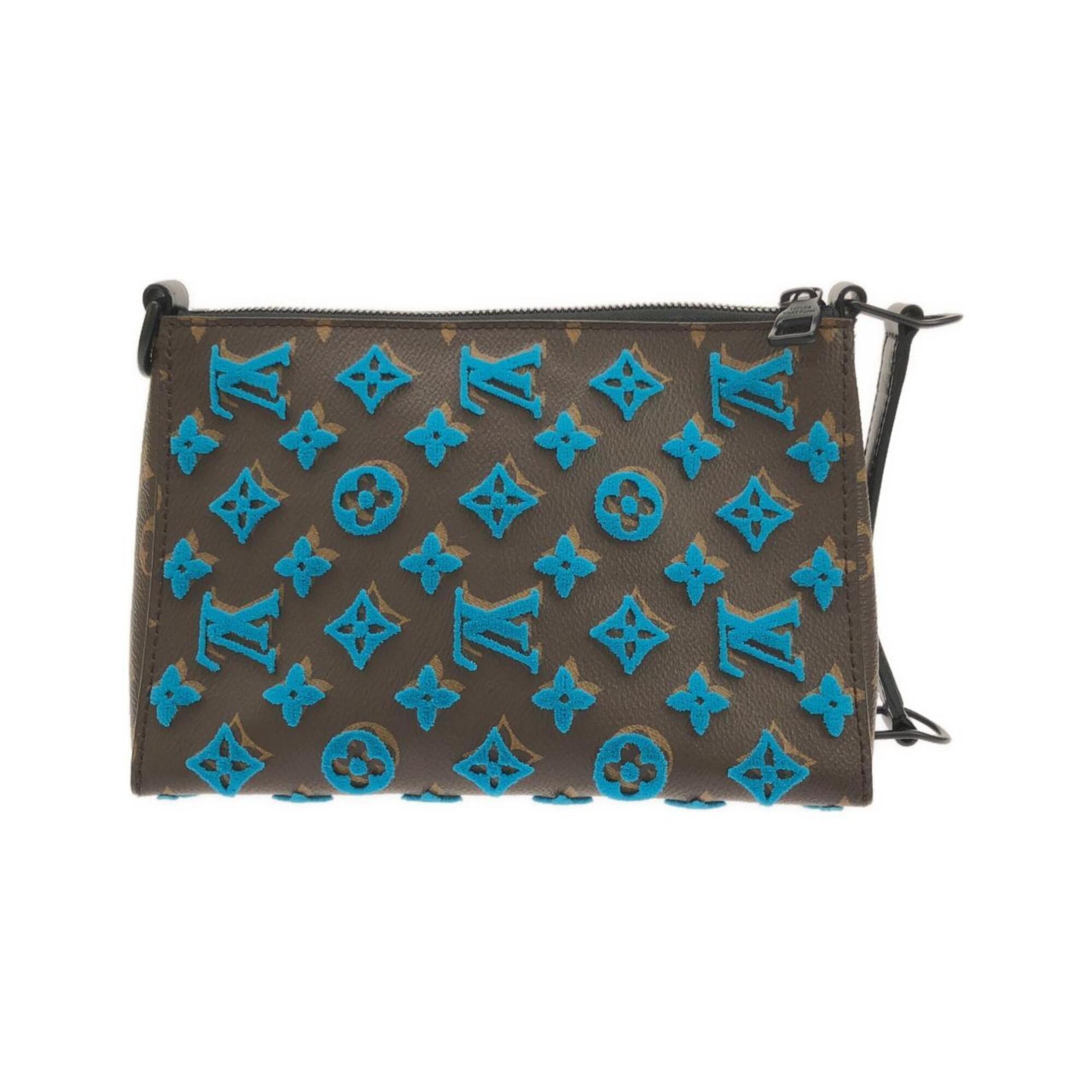 Louis Vuitton Marron Turquoise Coated Canvas Shoulder Bag (Pre-Owned)