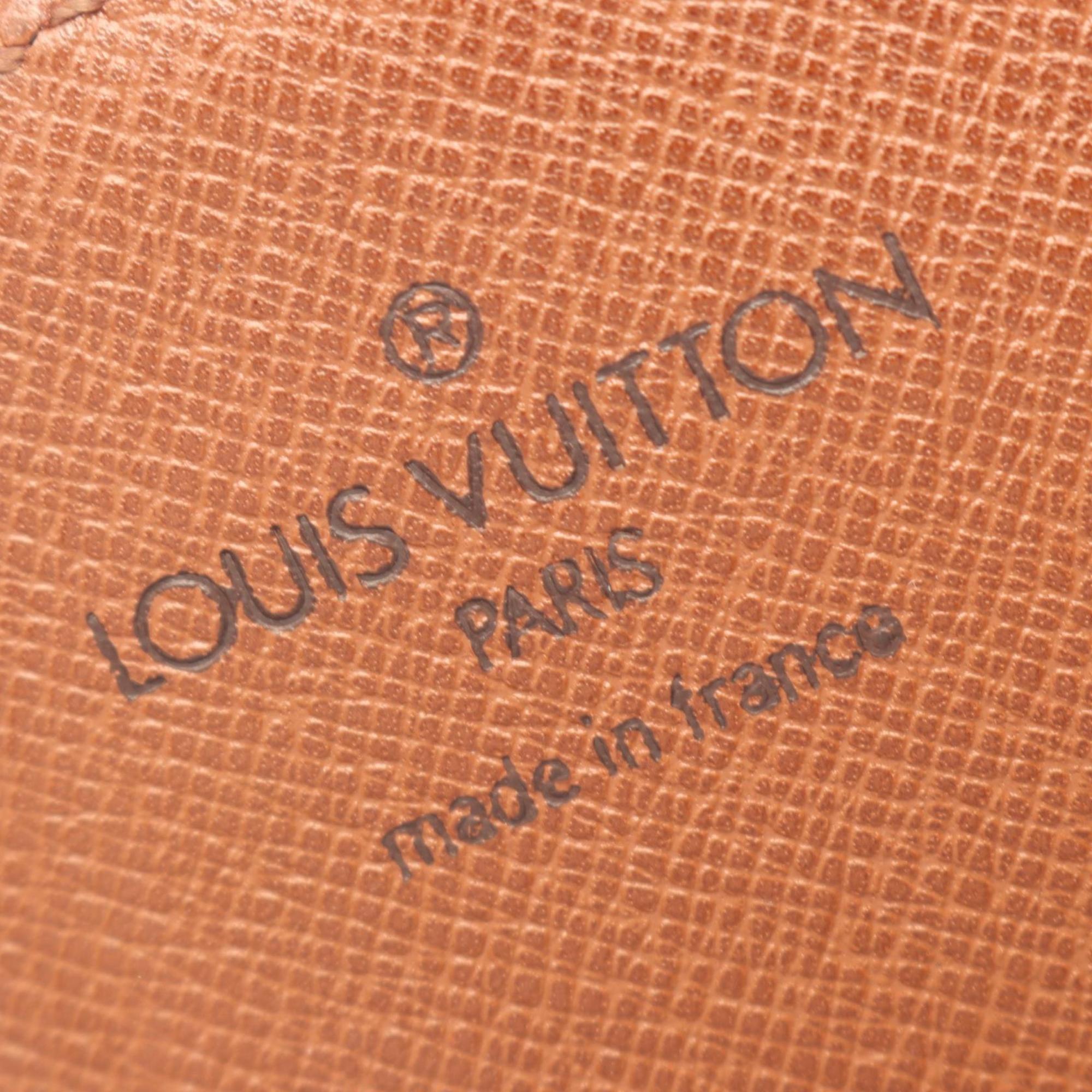 Louis Vuitton Brown Monogram Coated Canvas Leather Handbag Shoulder Bag (Pre-Owned)