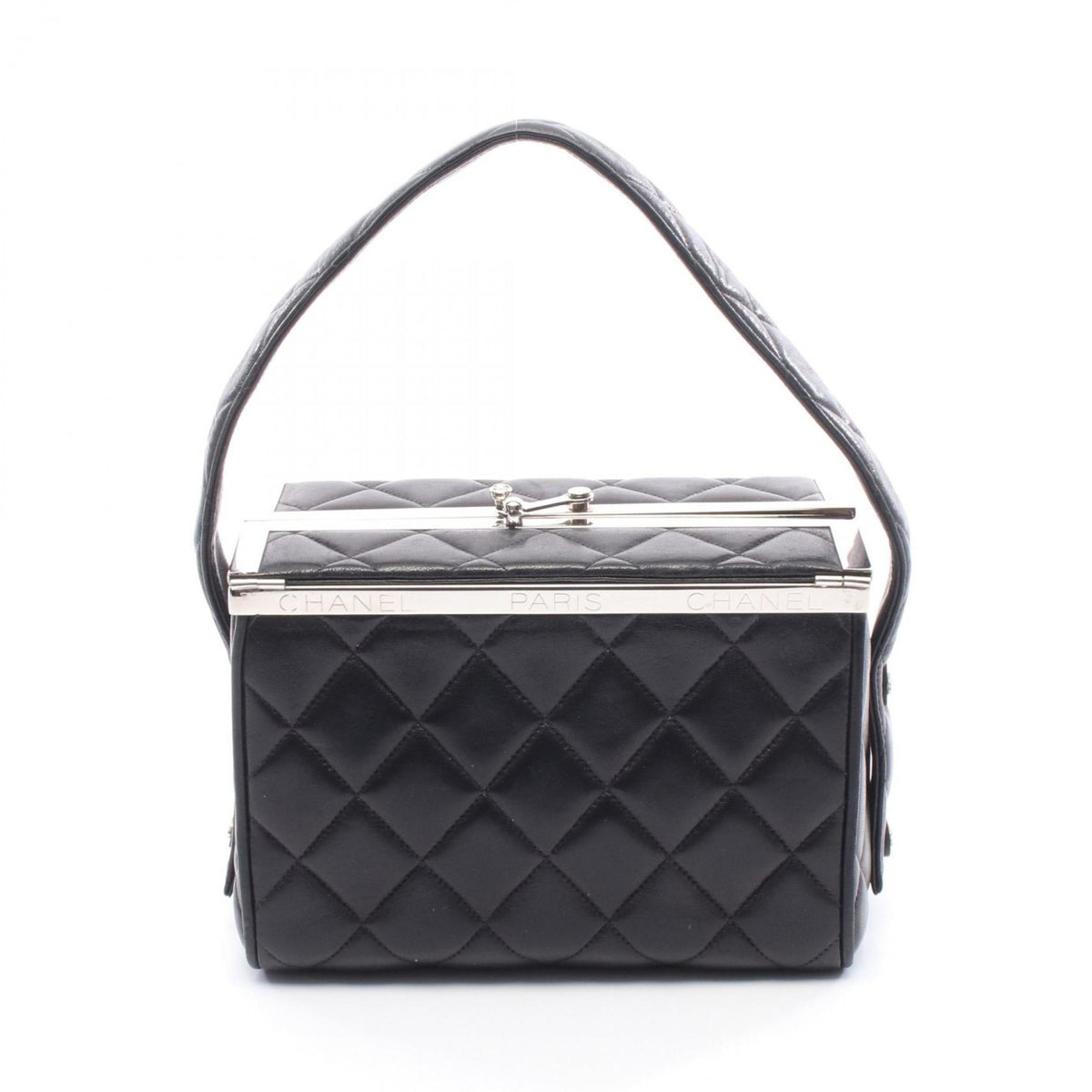 Chanel Black Leather Handbag (Pre-Owned)
