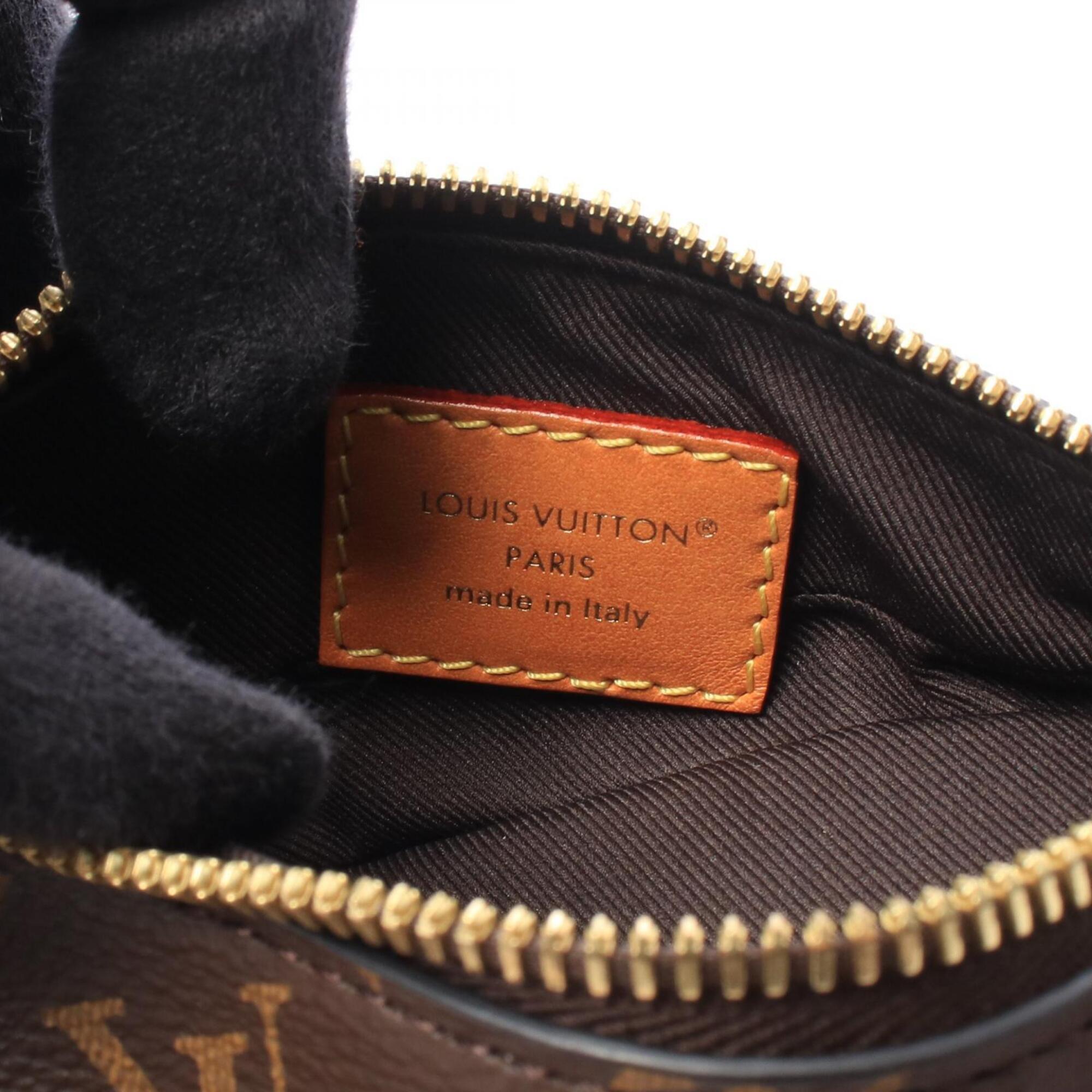 Louis Vuitton Brown Monogram Leather Handbag Shoulder Bag (Pre-Owned)