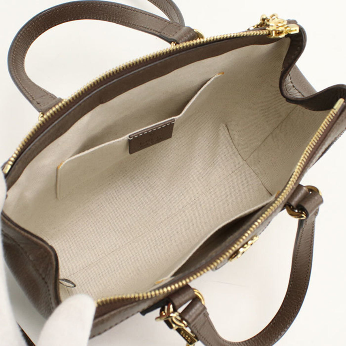 Gucci Beige Pvc Leather Handbag (Pre-Owned)