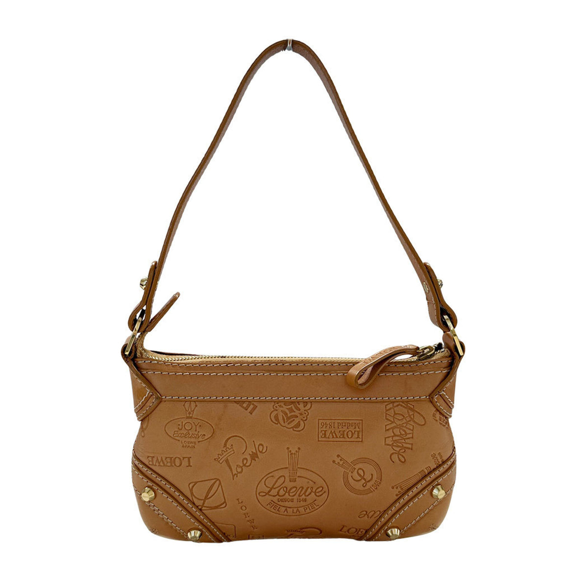 Loewe Brown Leather Handbag Shoulder Bag (Pre-Owned)