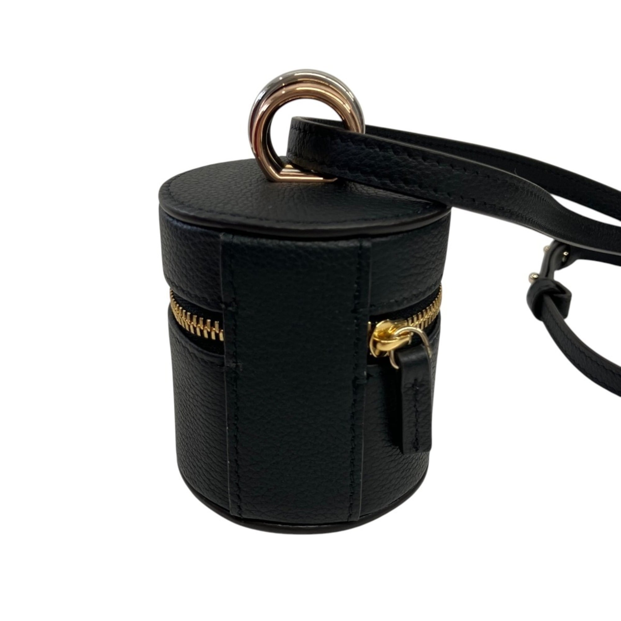 Cartier Trinity Black Leather Shoulder Bag (Pre-Owned)