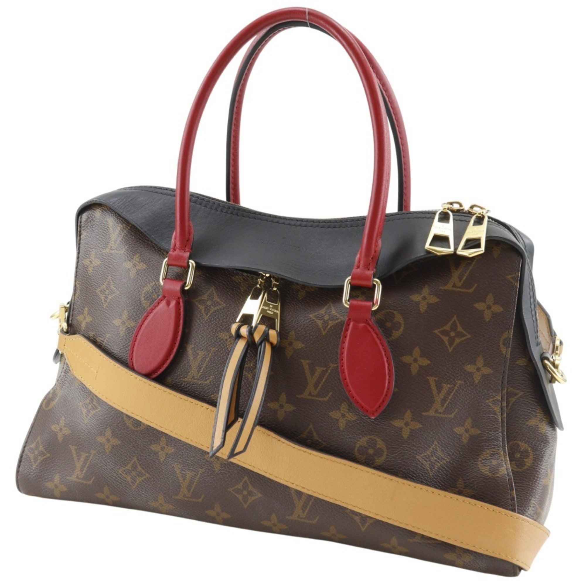 Louis Vuitton Brown Monogram Canvas Handbag Tote Bag (Pre-Owned)