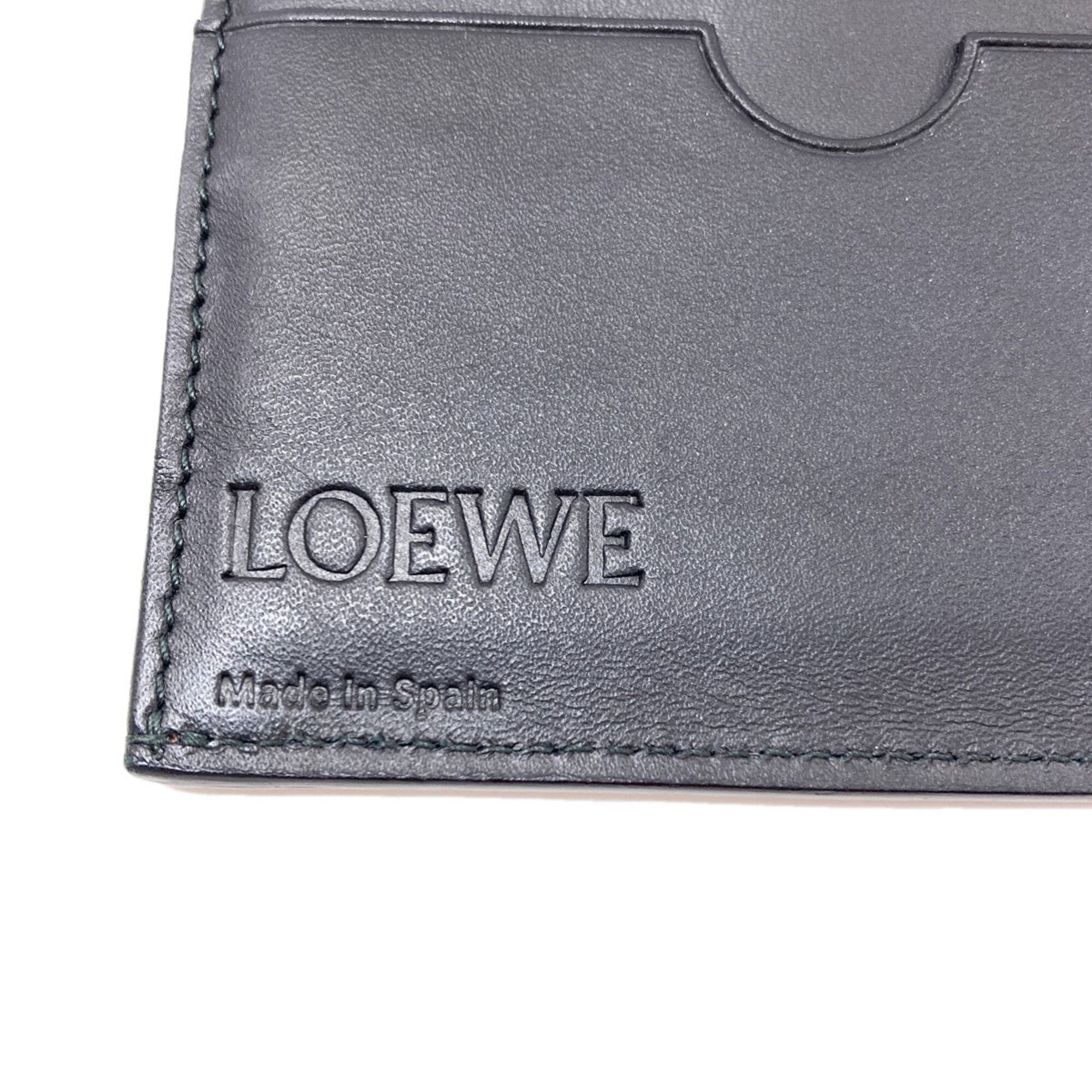 Loewe Brown Leather Long Wallet (Bi-Fold) (Pre-Owned)