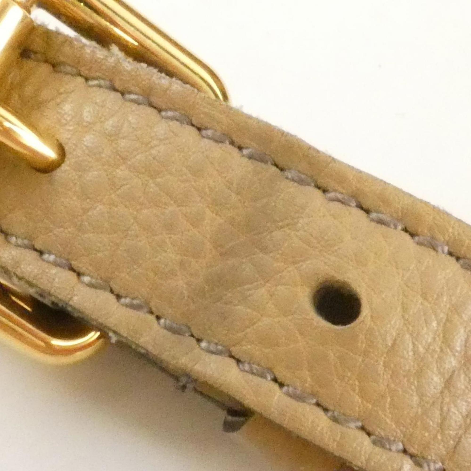 Louis Vuitton Biscuit Leather Shoulder Bag (Pre-Owned)