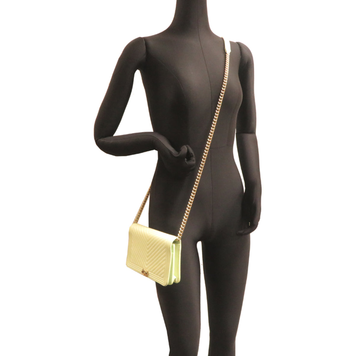 Chanel Grained Calfskin Shoulder Bag (Pre-Owned)