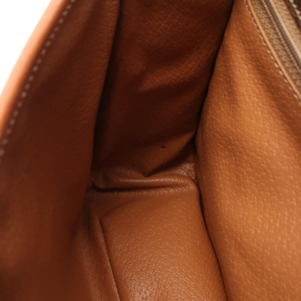 Celine Brown Coated Canvas Leather Handbag Shoulder Bag (Pre-Owned)