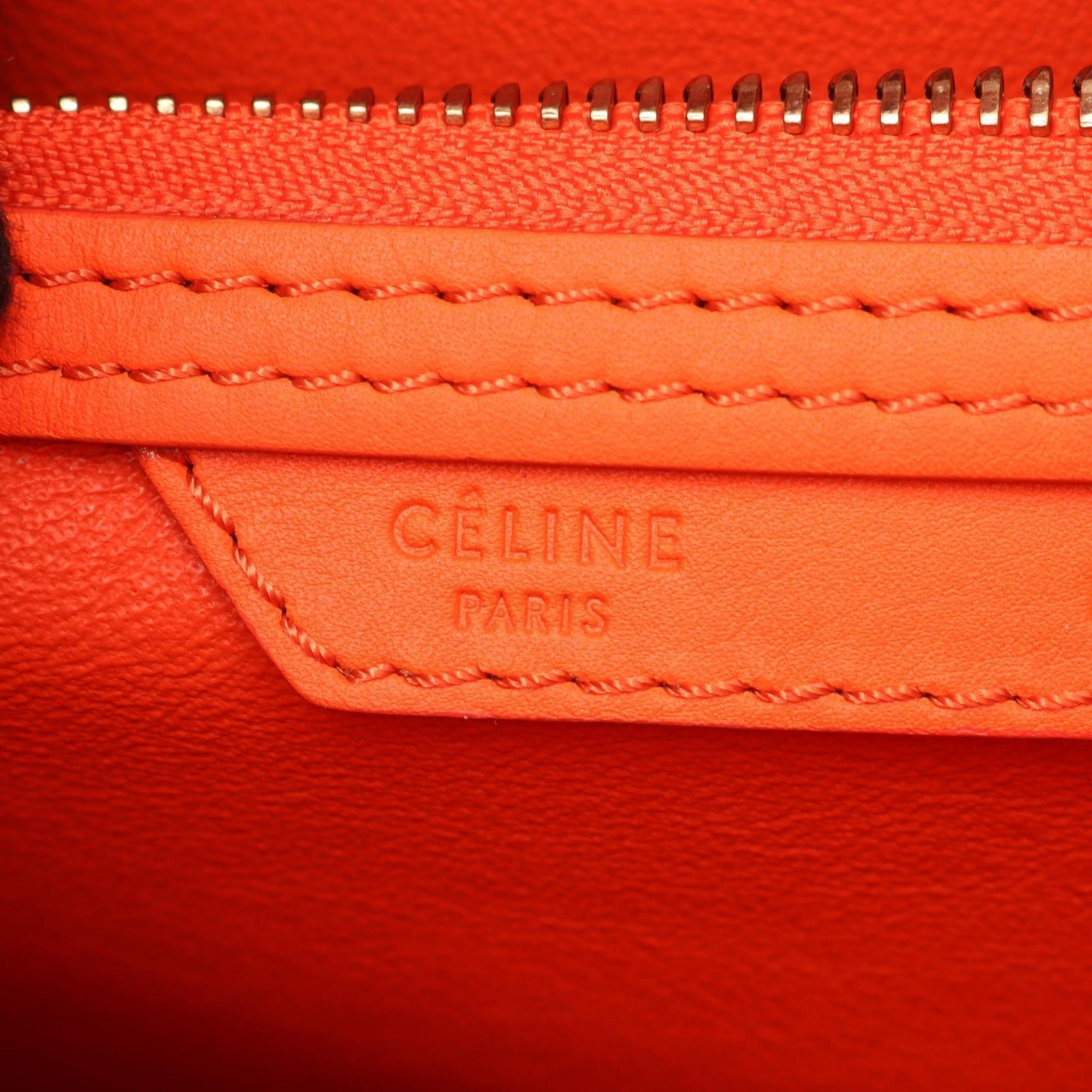 Celine Red Color Leather Handbag (Pre-Owned)