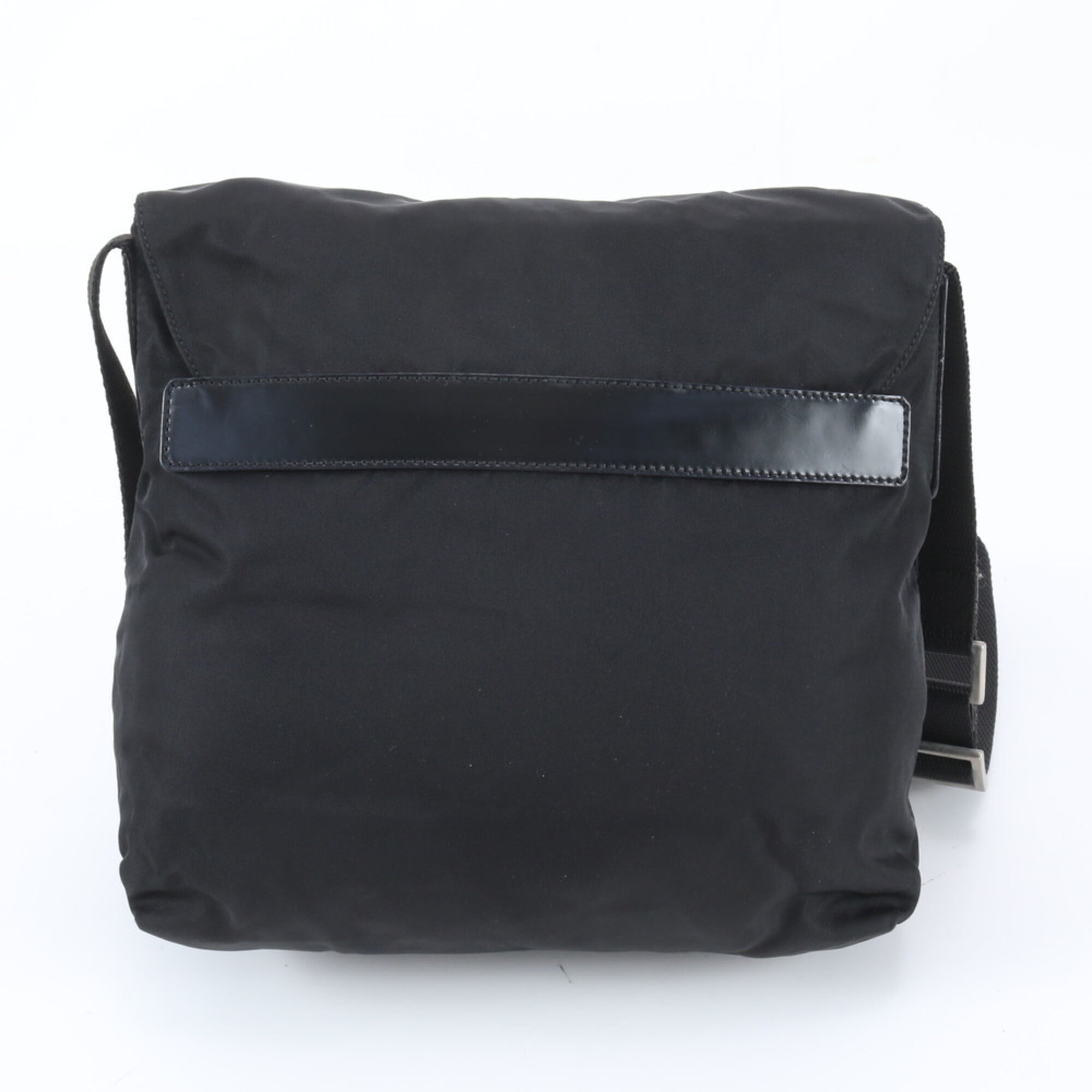 Prada Black Nylon Leather Shoulder Bag (Pre-Owned)