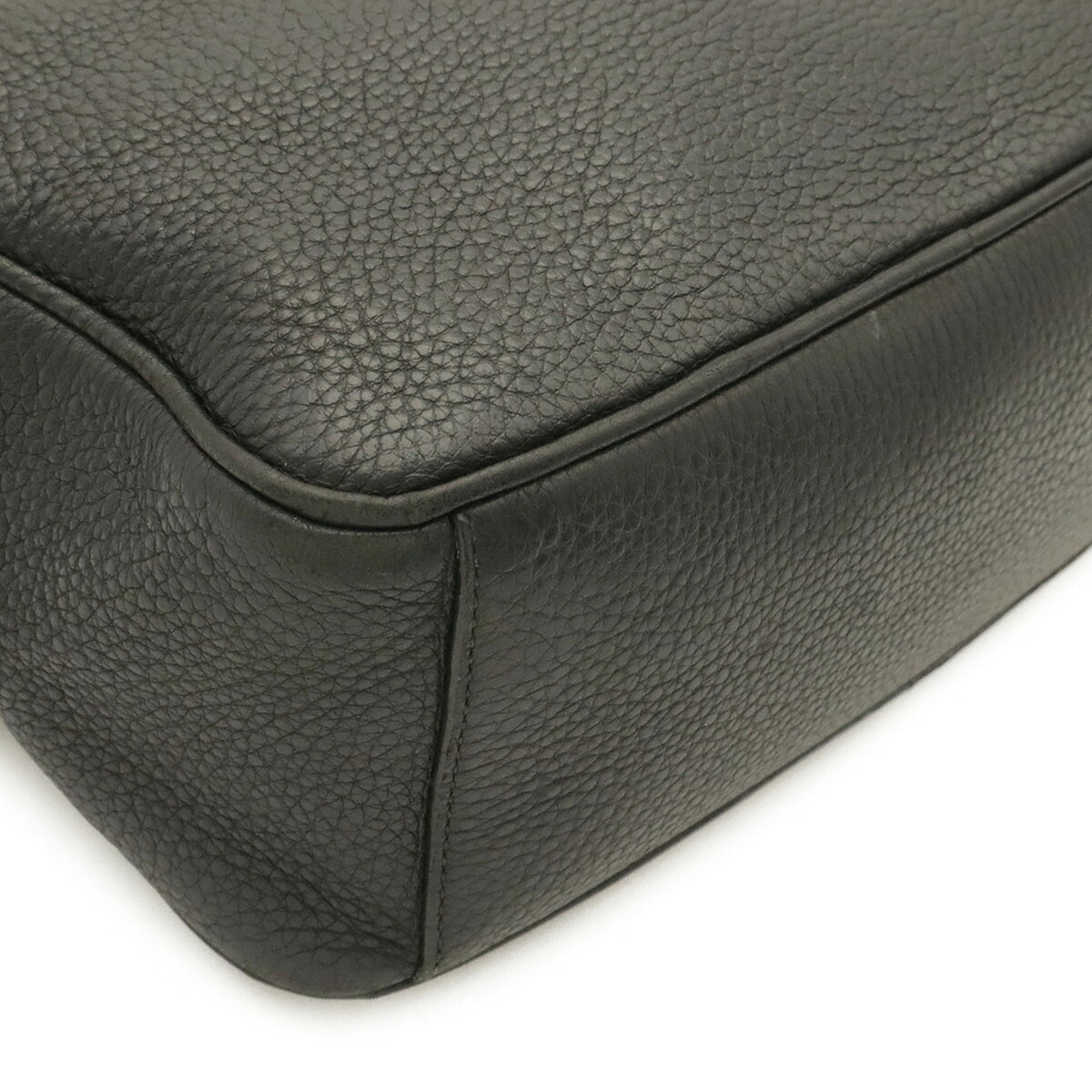 Prada Black Nero Leather Pochette Shoulder Bag (Pre-Owned)