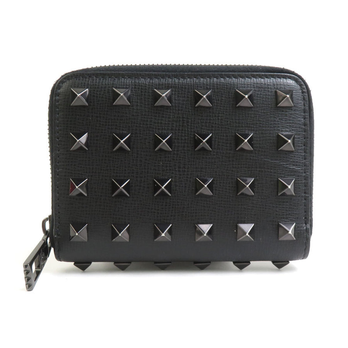 Valentino Garavani Black Leather Coin Purse/Coin Case (Pre-Owned)