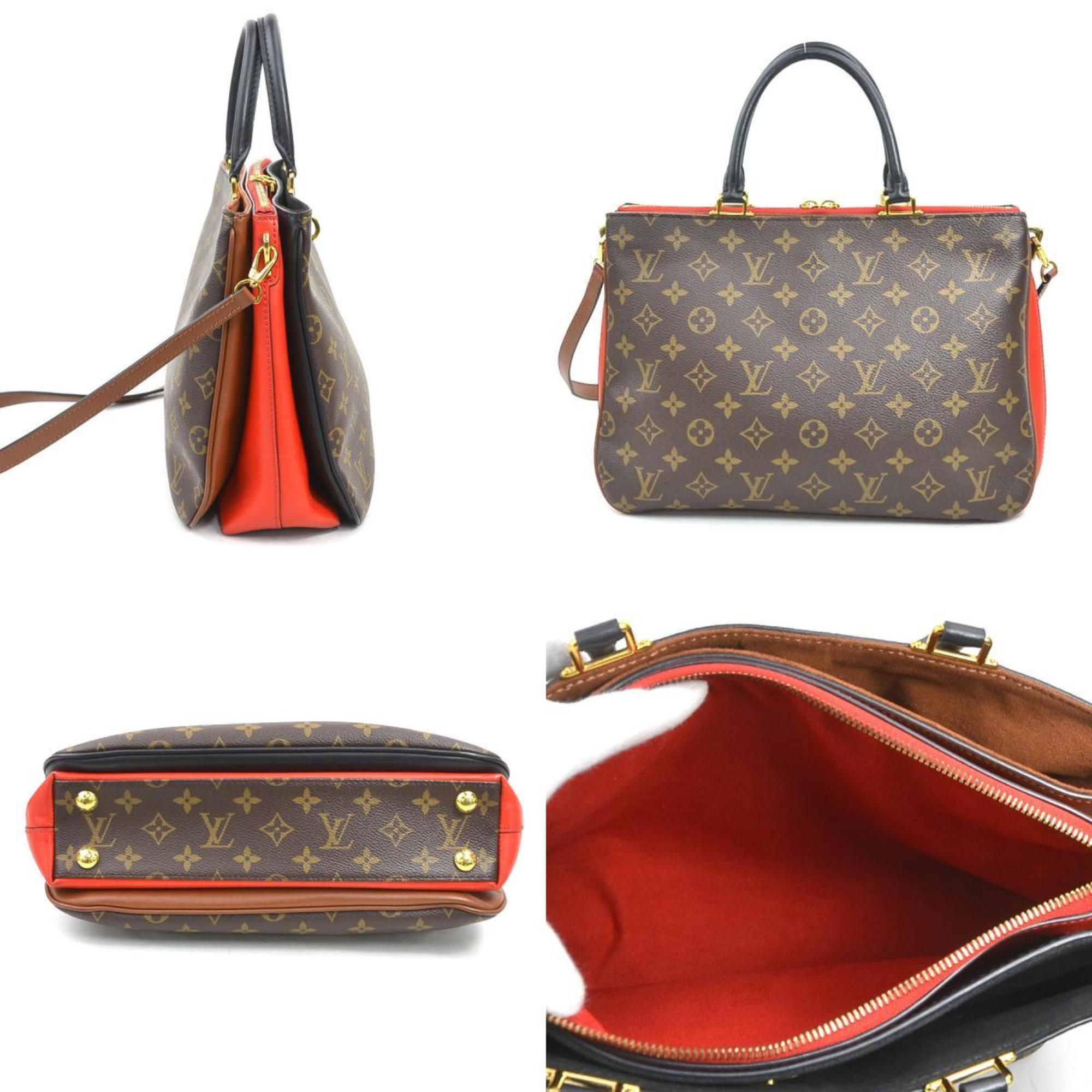 Louis Vuitton Monogram Noir Rouge Monogram Handbag Shoulder Bag (Pre-Owned)