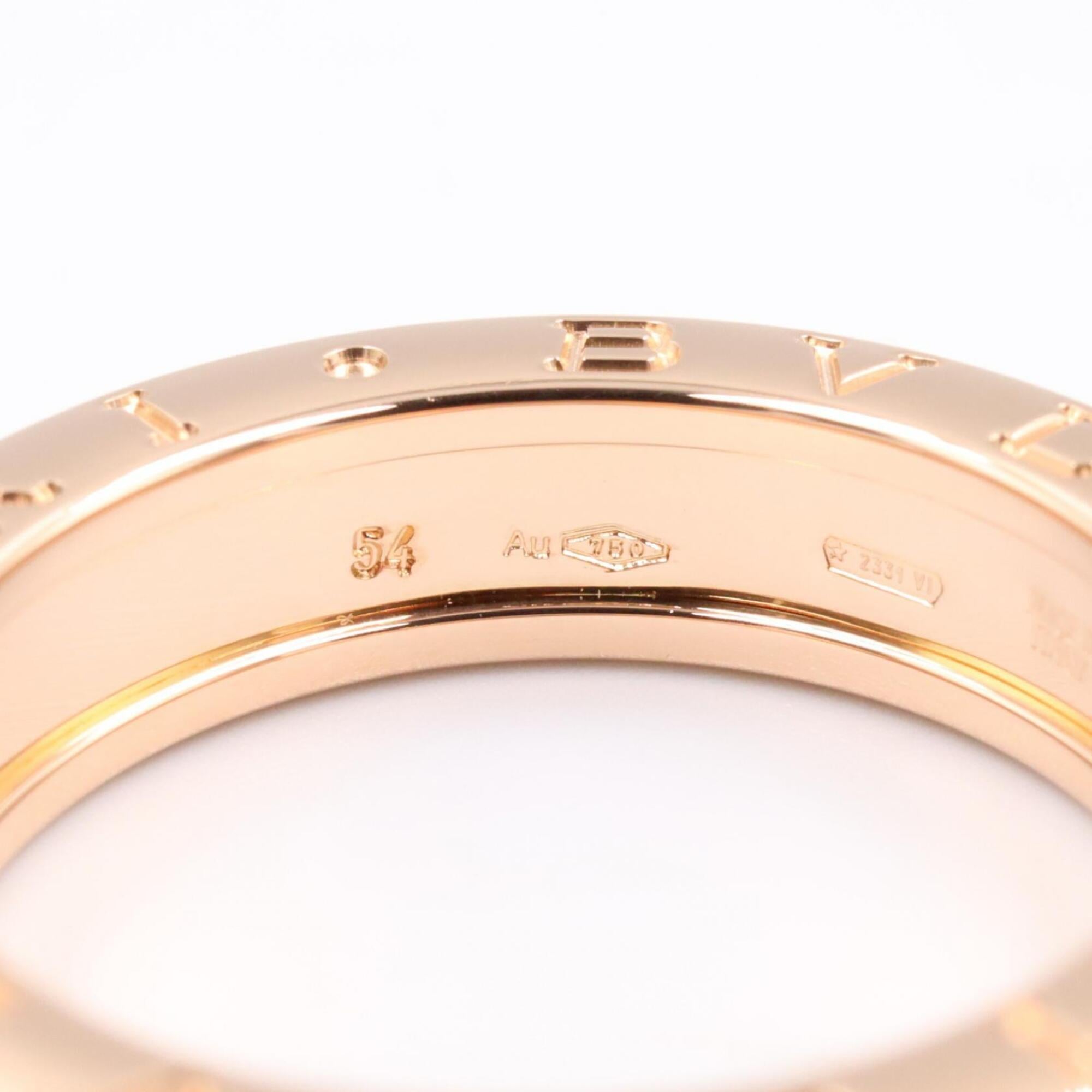 Bvlgari Gold Pink Gold (18K) Band Ring (Pre-Owned)
