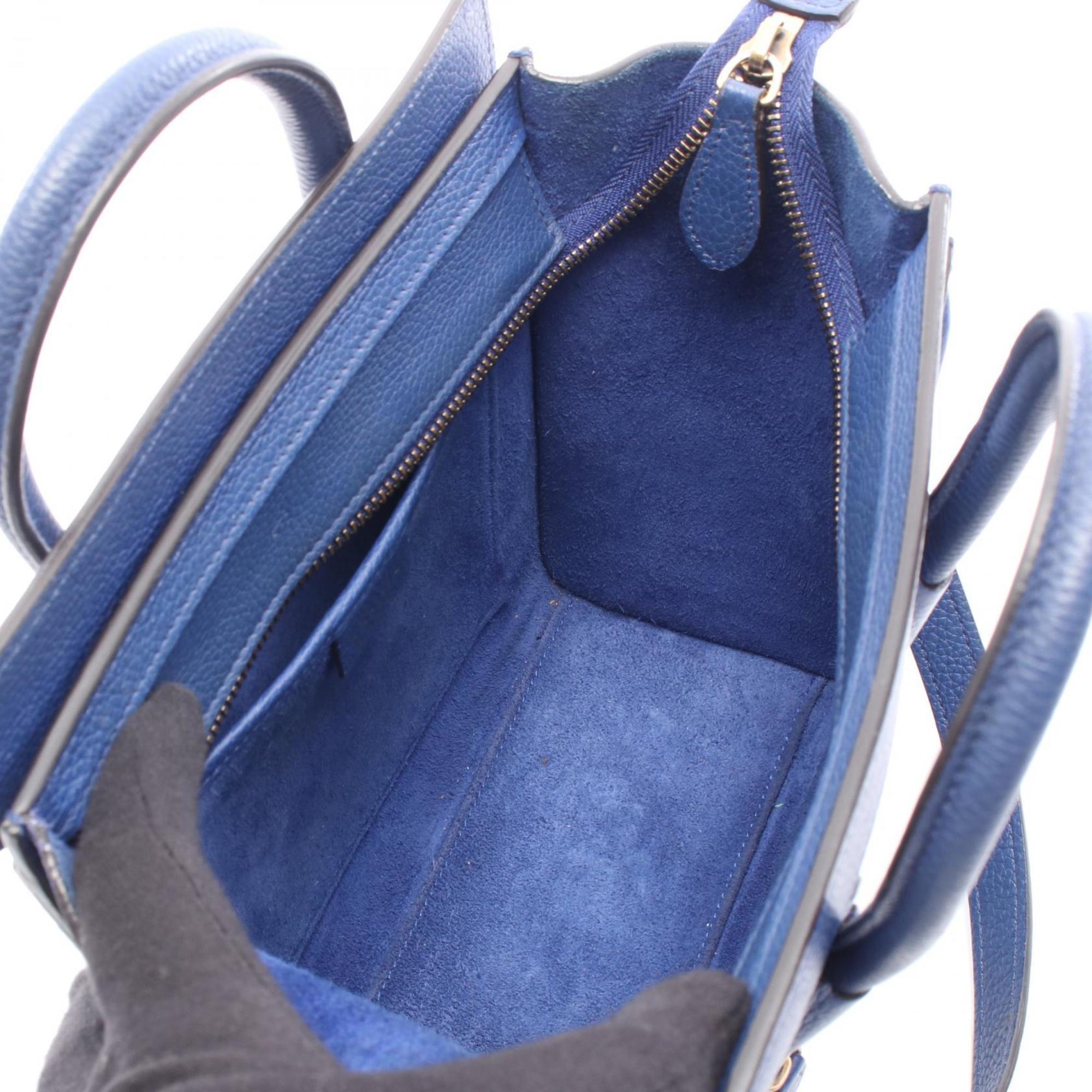 Celine Blue Leather Handbag (Pre-Owned)