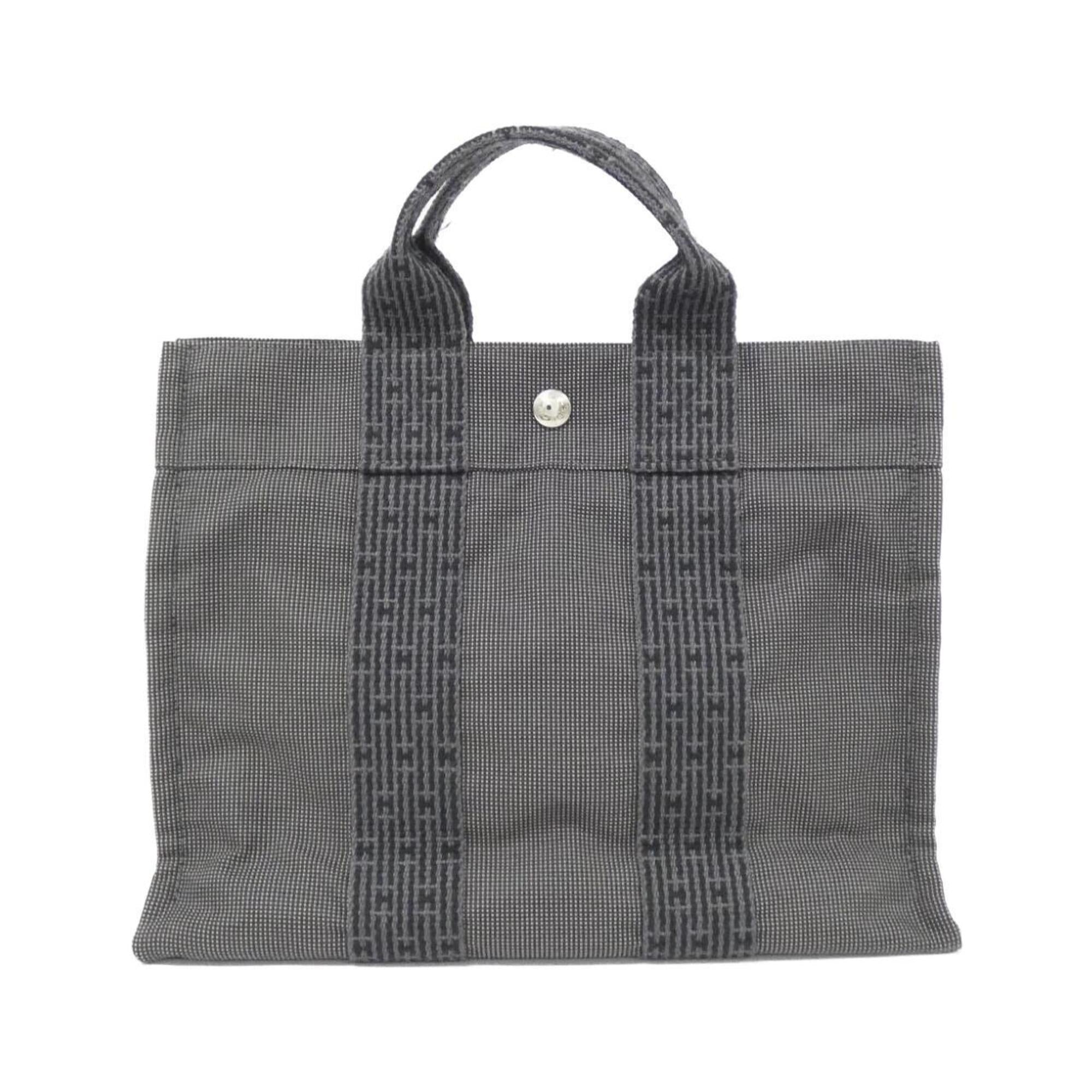 Hermes Black Canvas Handbag (Pre-Owned)