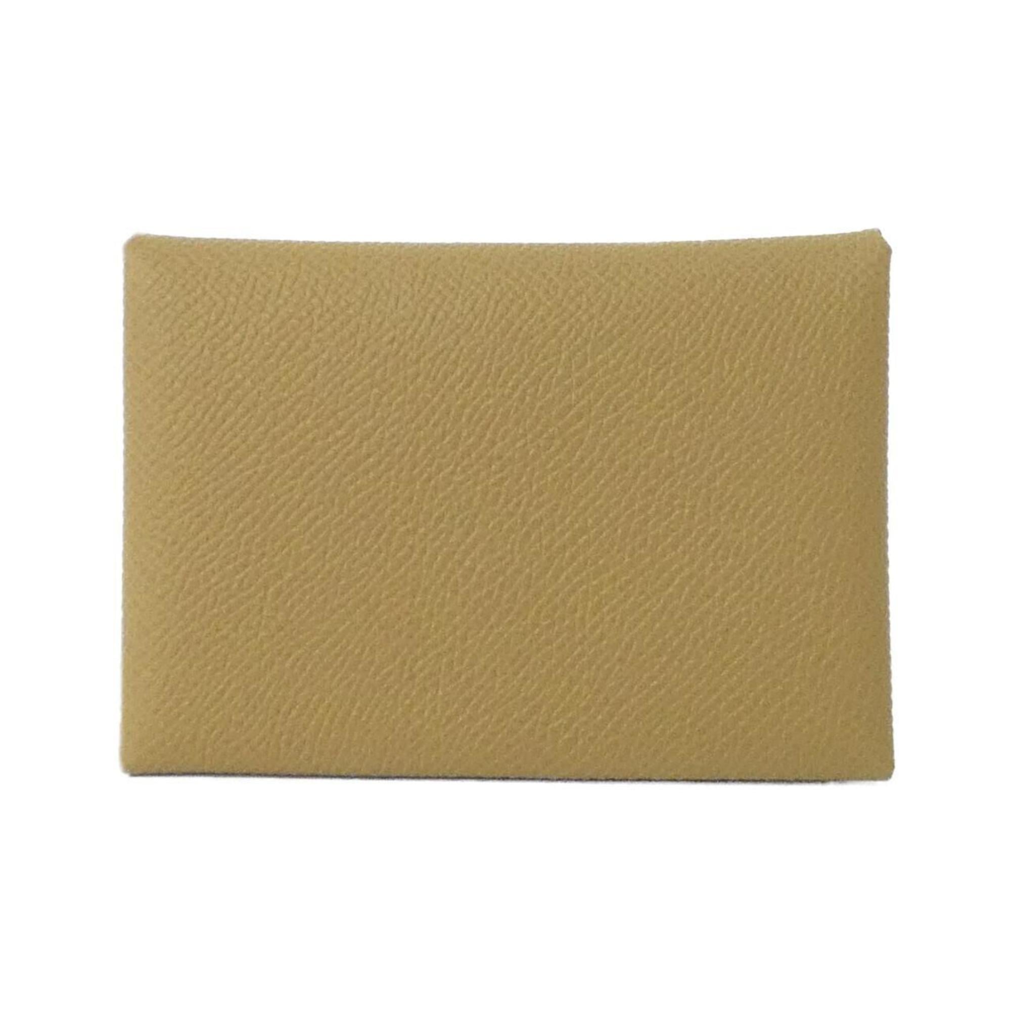 Hermes Beige Epsom Leather Coin Purse/Coin Case (Pre-Owned)