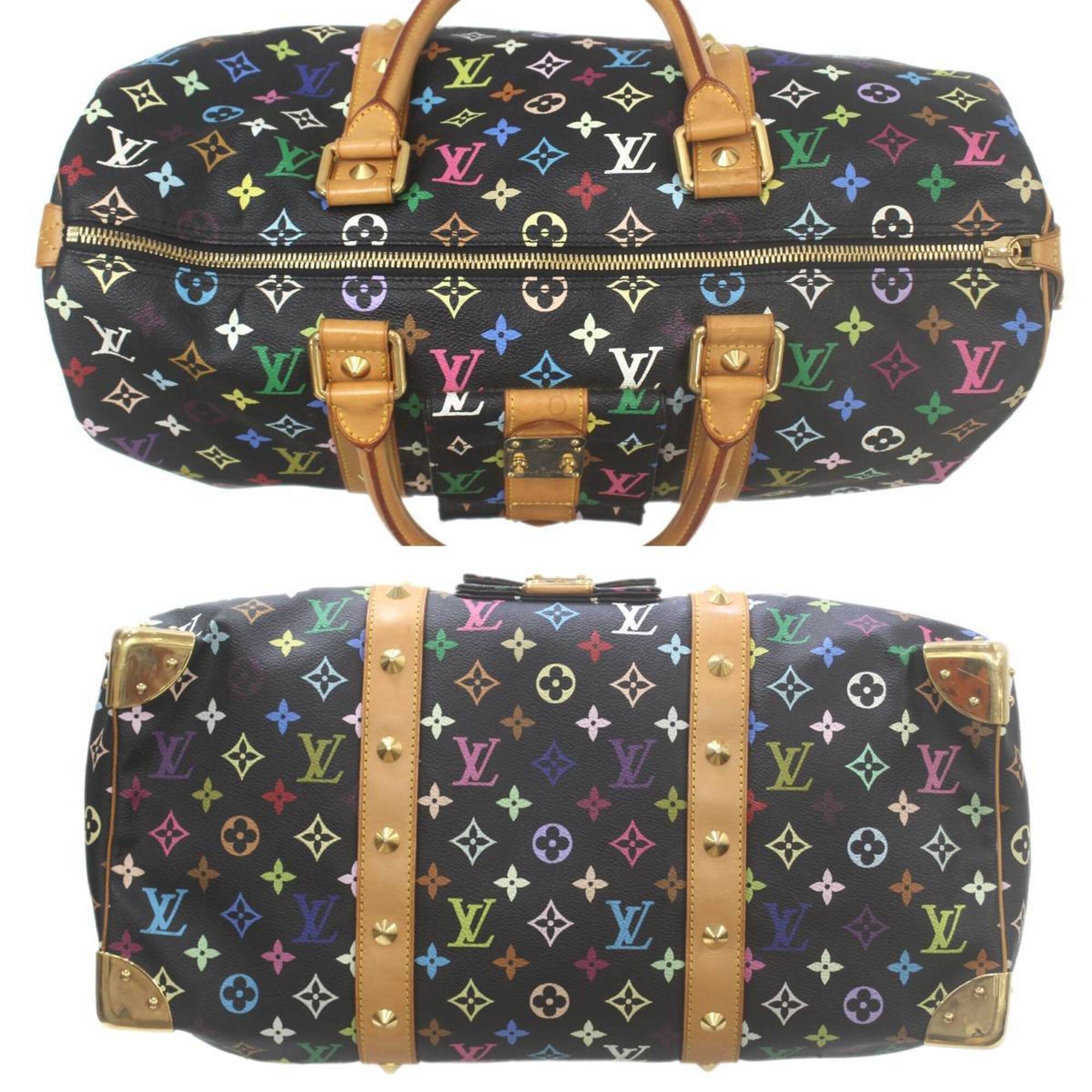 Louis Vuitton Monogram Multicolore Blanc Monogram Multicolore Boston Bag (Pre-Owned)