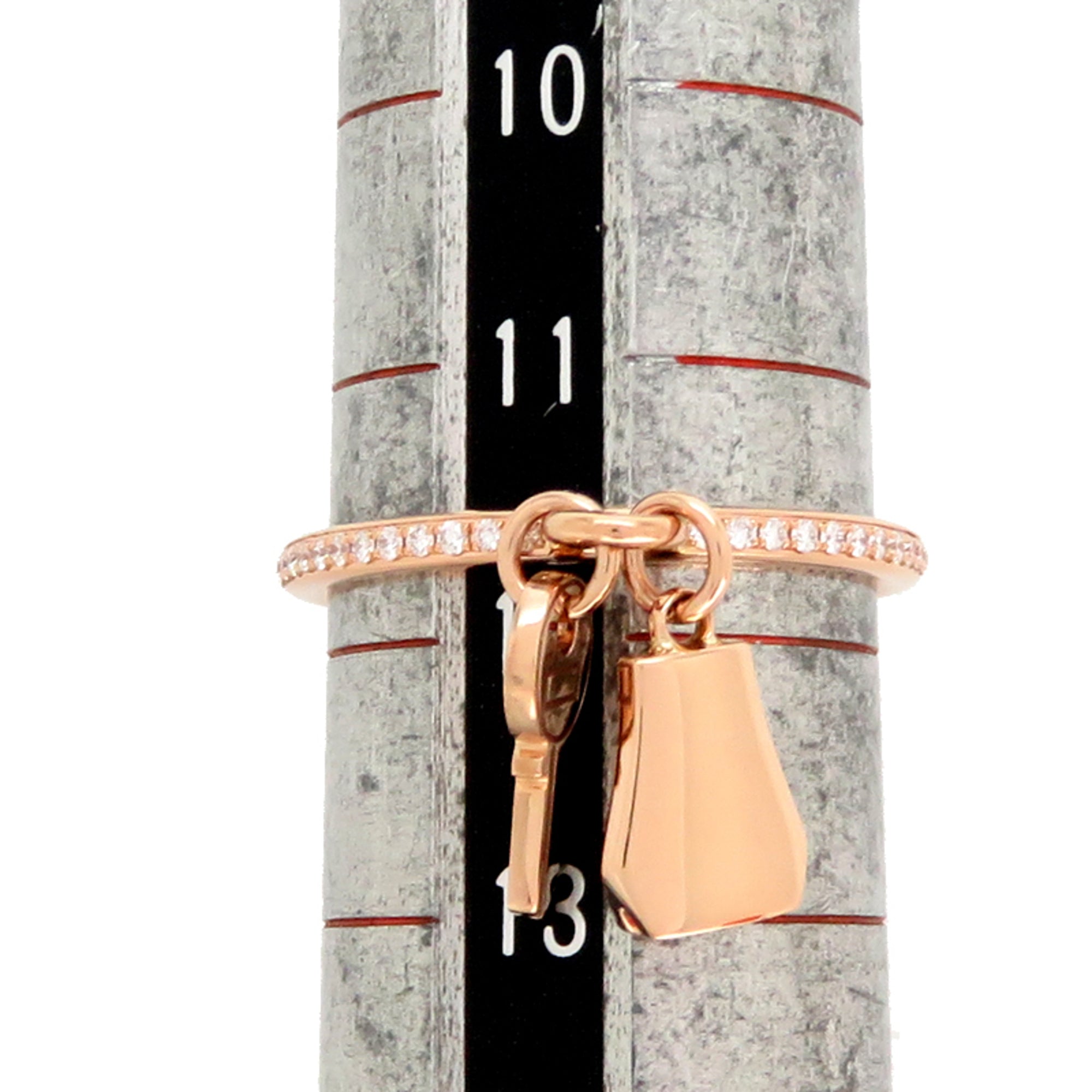 Hermes Pink Gold (18K) Band Ring (Pre-Owned)