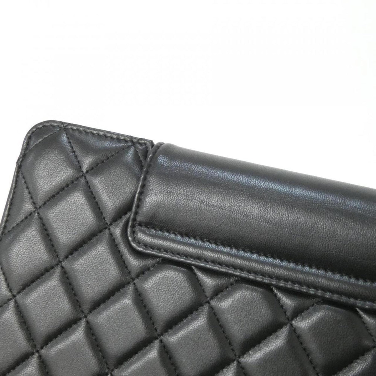 Chanel Black Leather Handbag Pouch (Pre-Owned)