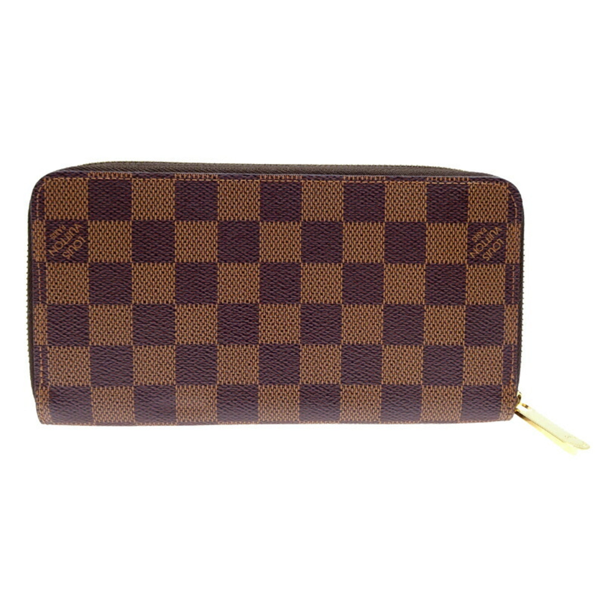 Louis Vuitton Brown Damier Canvas Ebene Damier Canvas Long Wallet (Bi-Fold) (Pre-Owned)