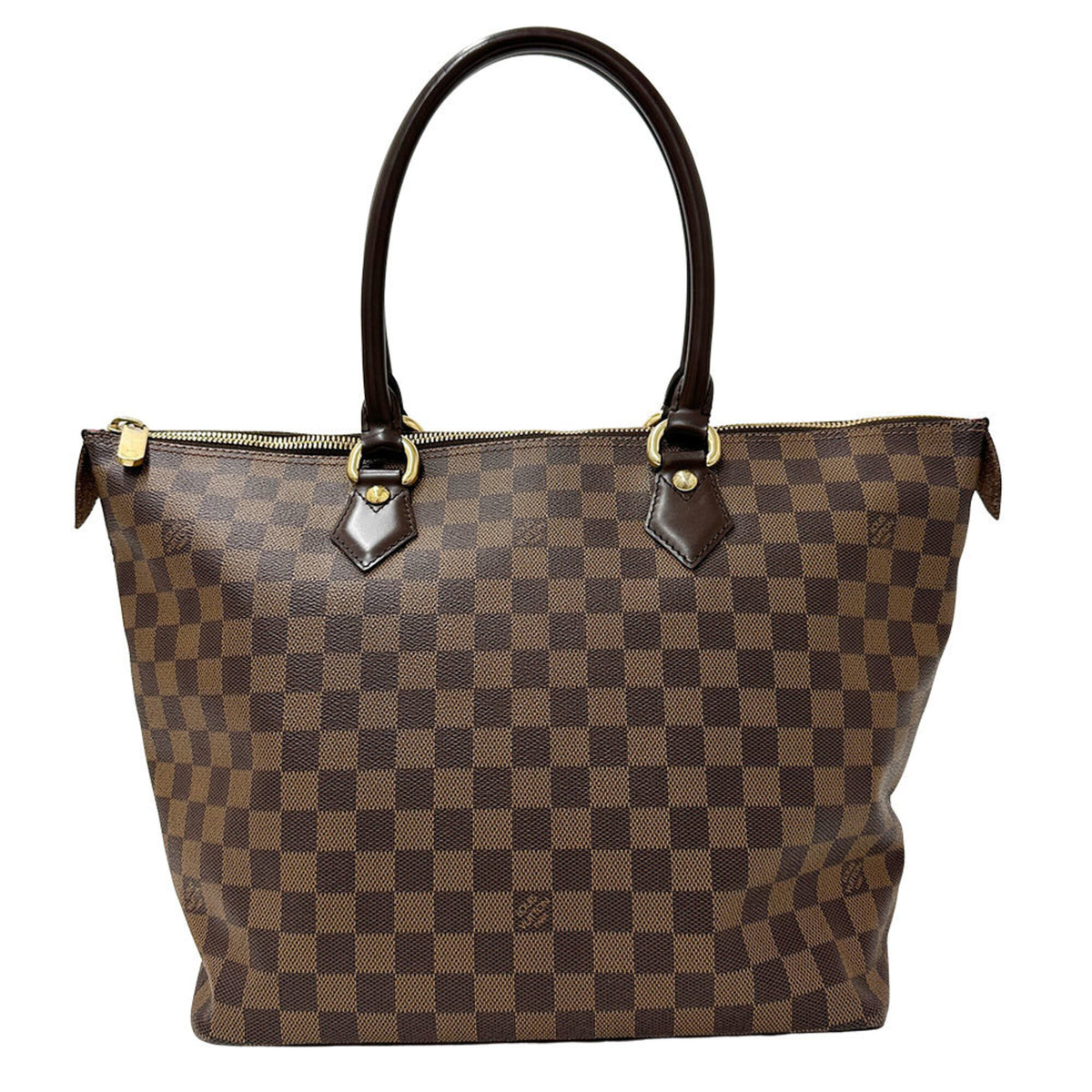 Louis Vuitton Brown Ebene Damier Canvas Handbag Tote Bag (Pre-Owned)