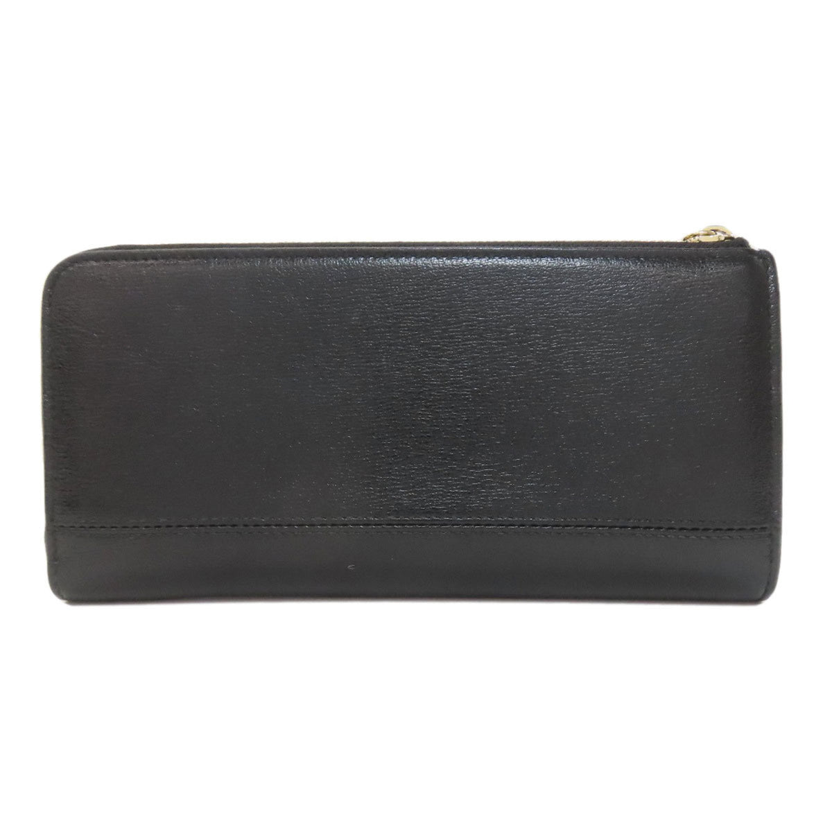 Bvlgari Black Leather Long Wallet (Bi-Fold) (Pre-Owned)