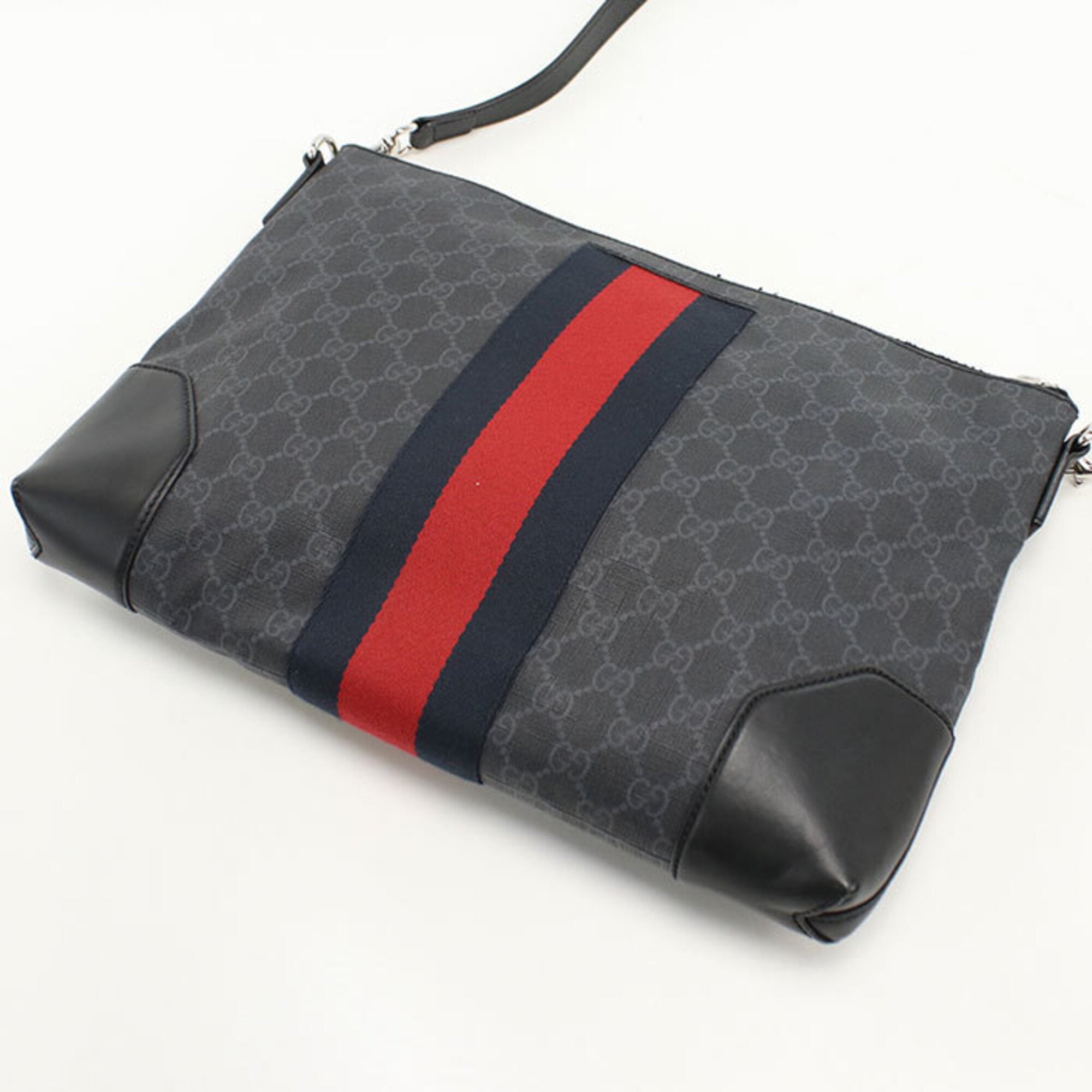 Gucci Black Pvc Leather Shoulder Bag (Pre-Owned)