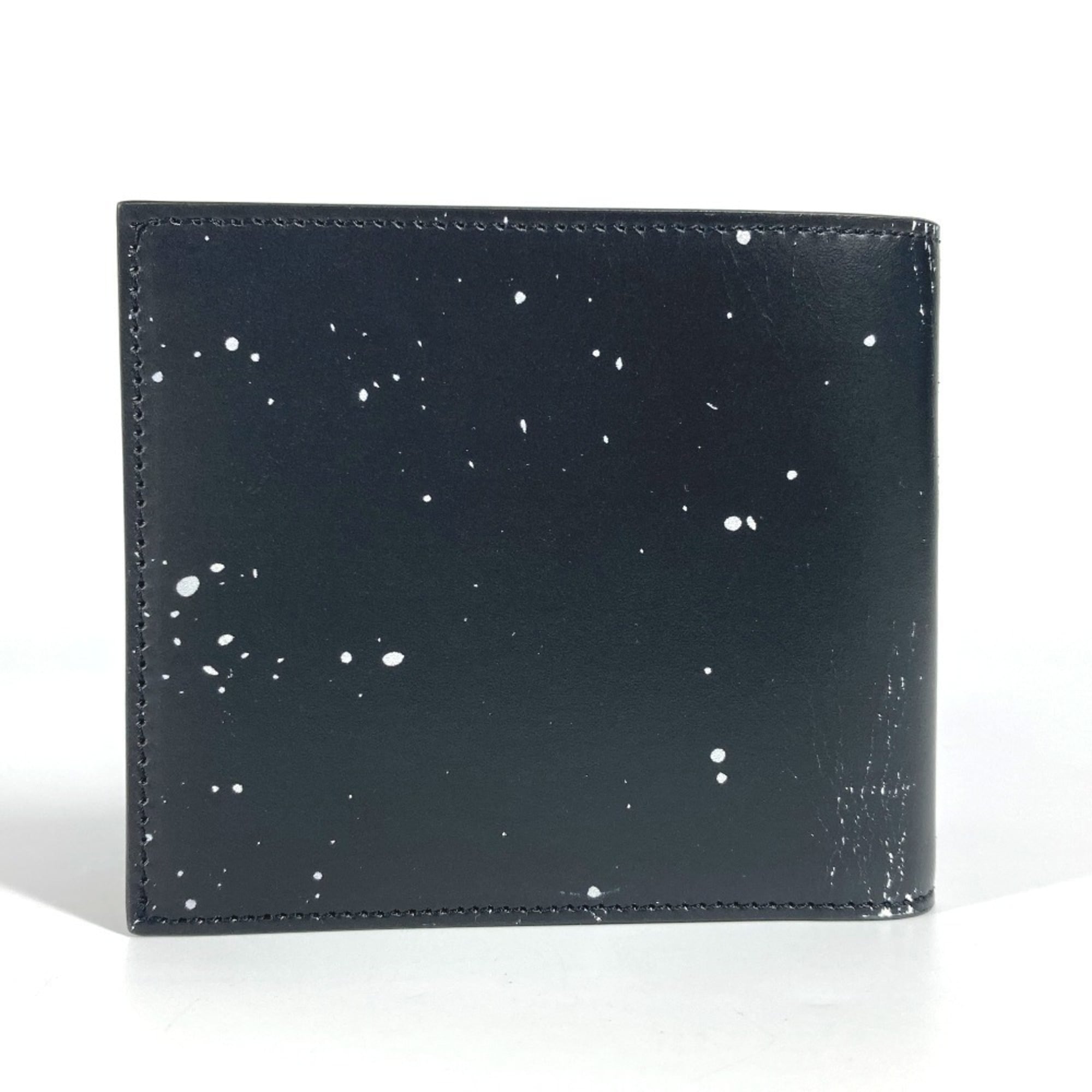 Givenchy Black White Leather Wallet (Bi-Fold) (Pre-Owned)