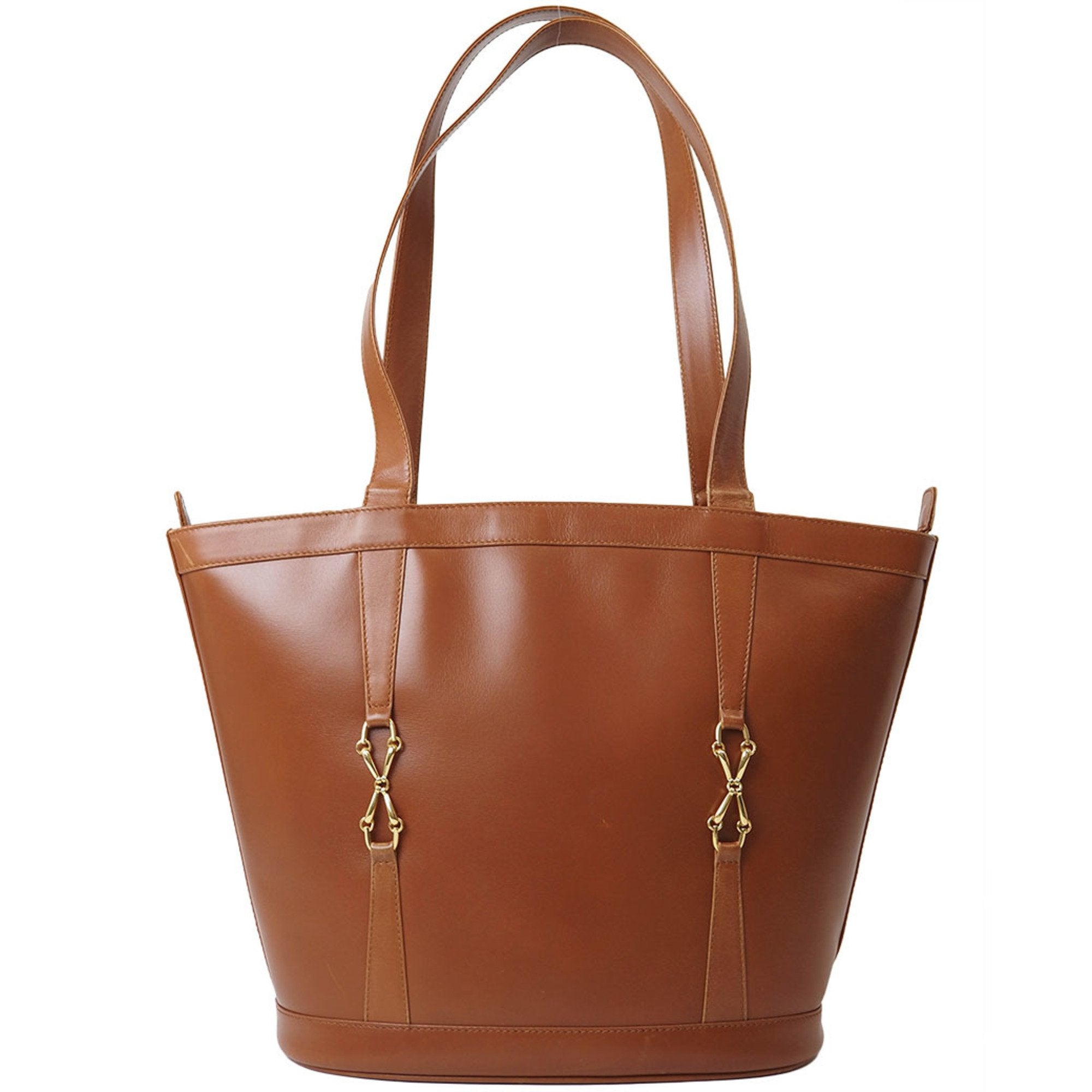 Gucci Brown Leather Tote Bag (Pre-Owned)