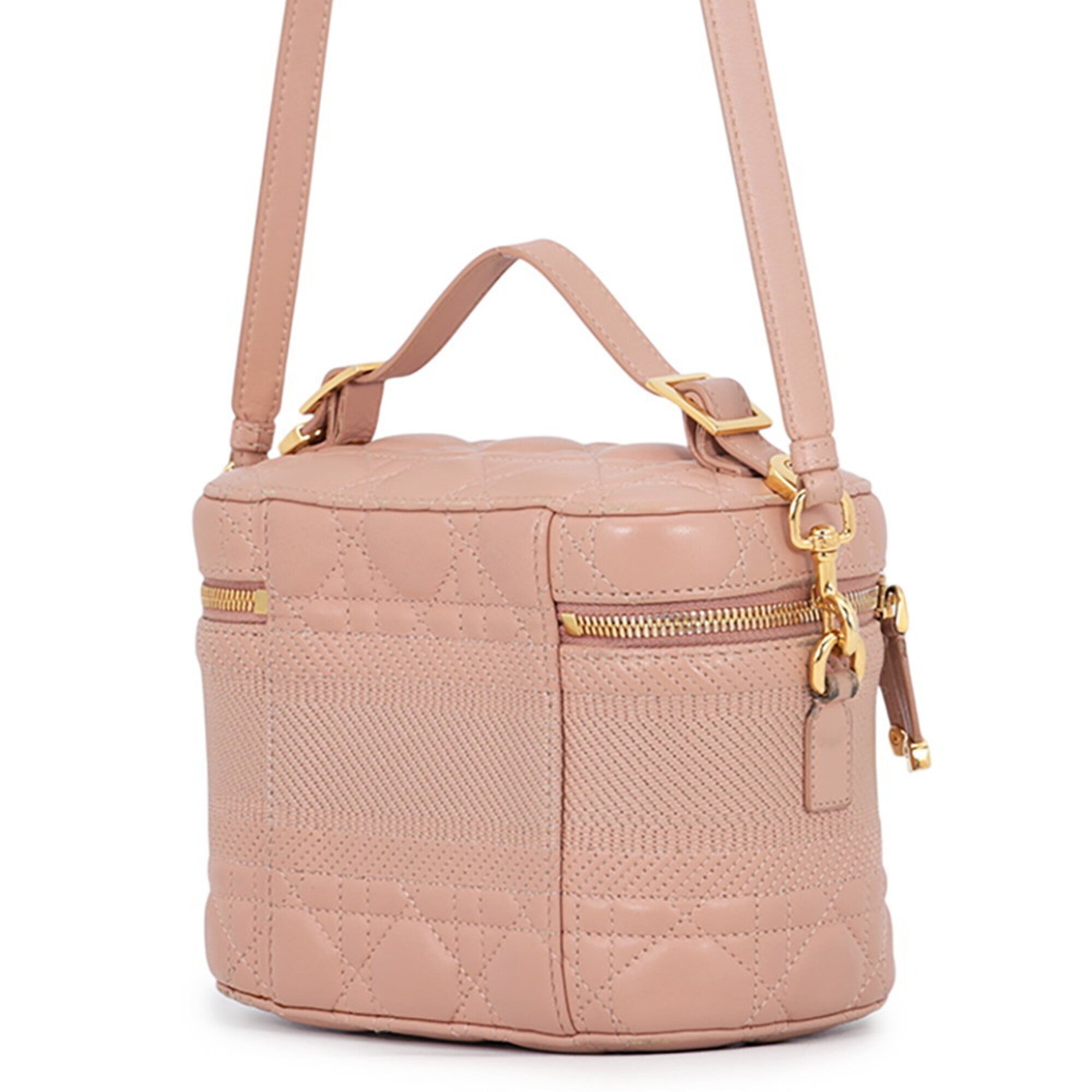 Christian Dior Gold Leather Handbag Shoulder Bag (Pre-Owned)