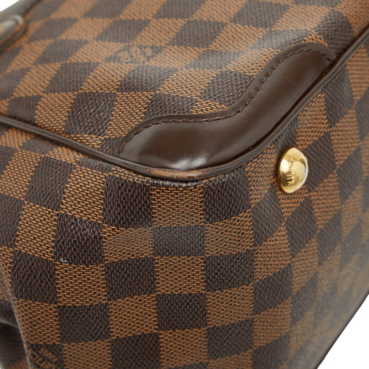 Louis Vuitton Brown Damier Canvas Pvc Leather Handbag (Pre-Owned)