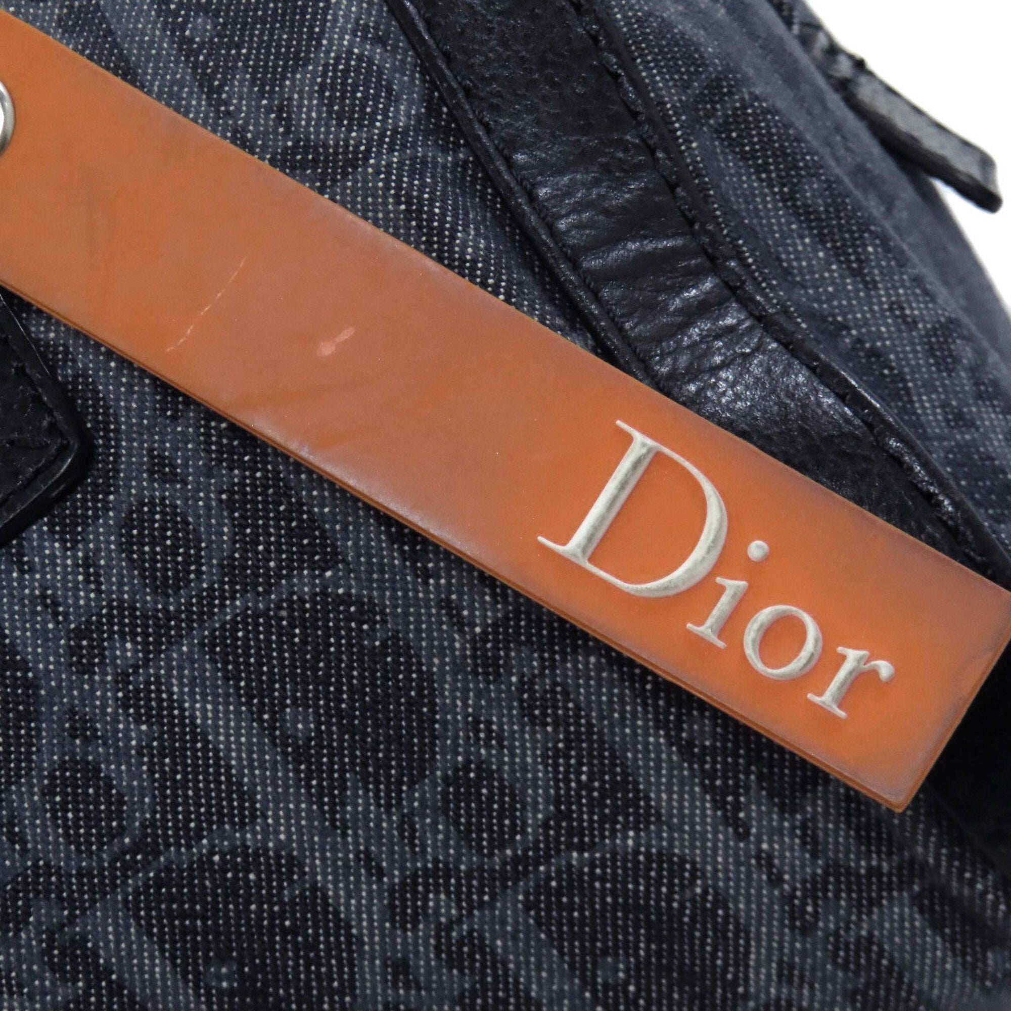 Christian Dior Black Canvas Leather Handbag (Pre-Owned)
