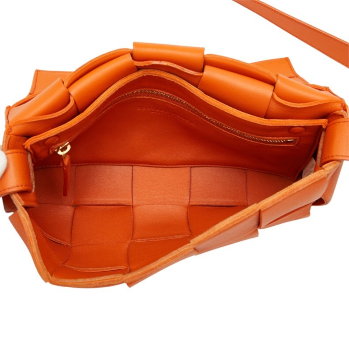 Bottega Veneta Orange Leather Shoulder Bag (Pre-Owned)