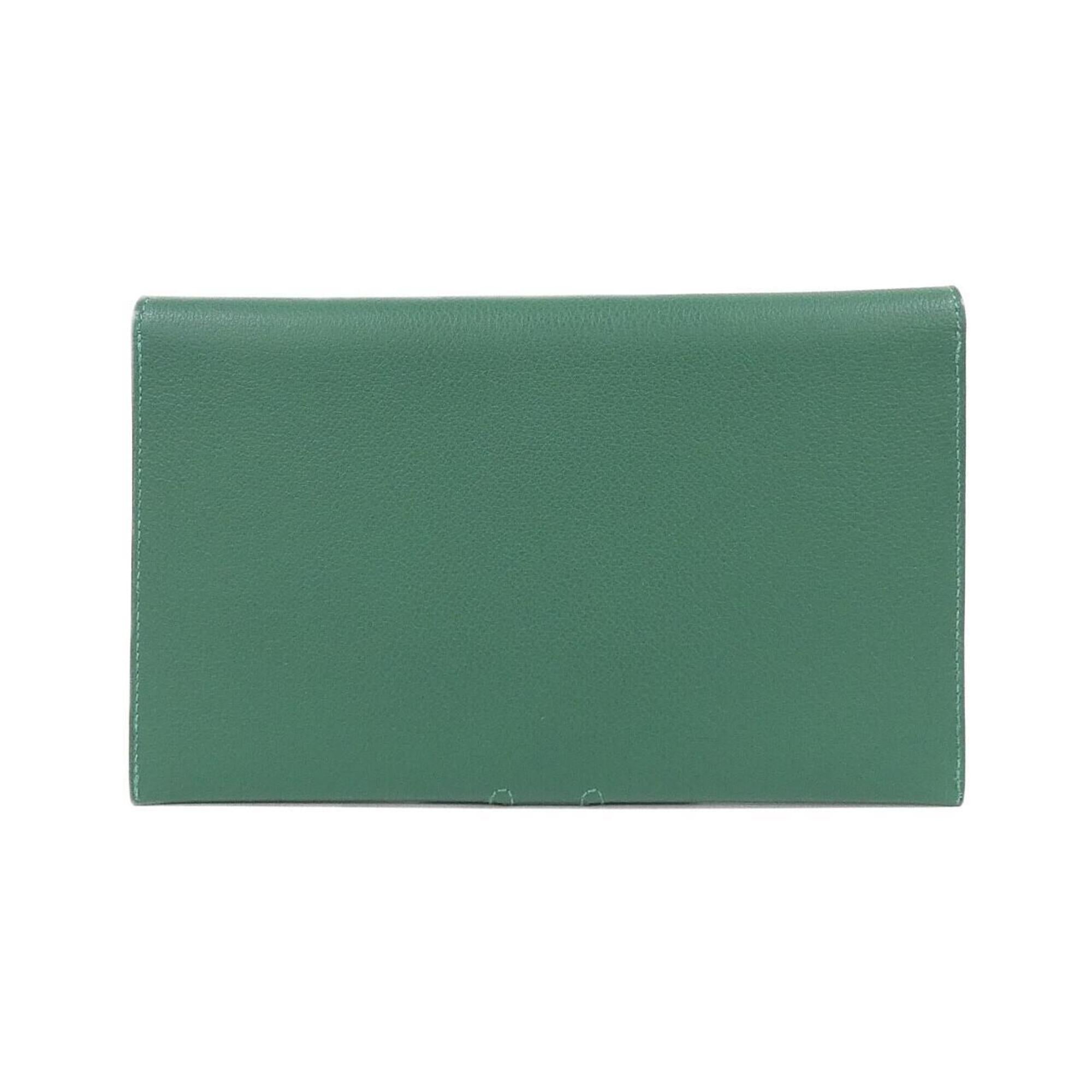 Hermes Green Vert Fonce Long Bill Wallet (Bi-Fold) (Pre-Owned)