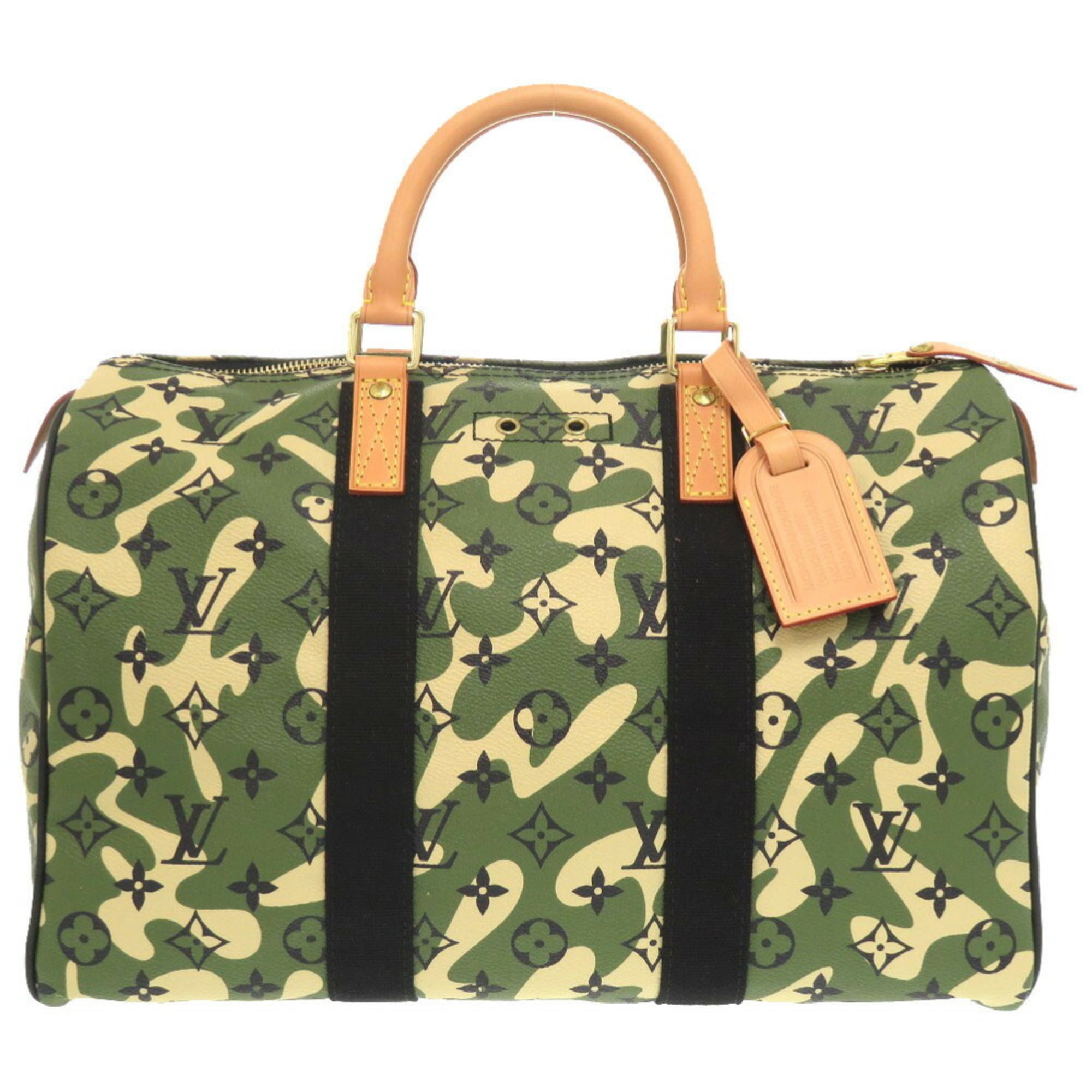 Louis Vuitton Green Boston Bag Handbag (Pre-Owned)