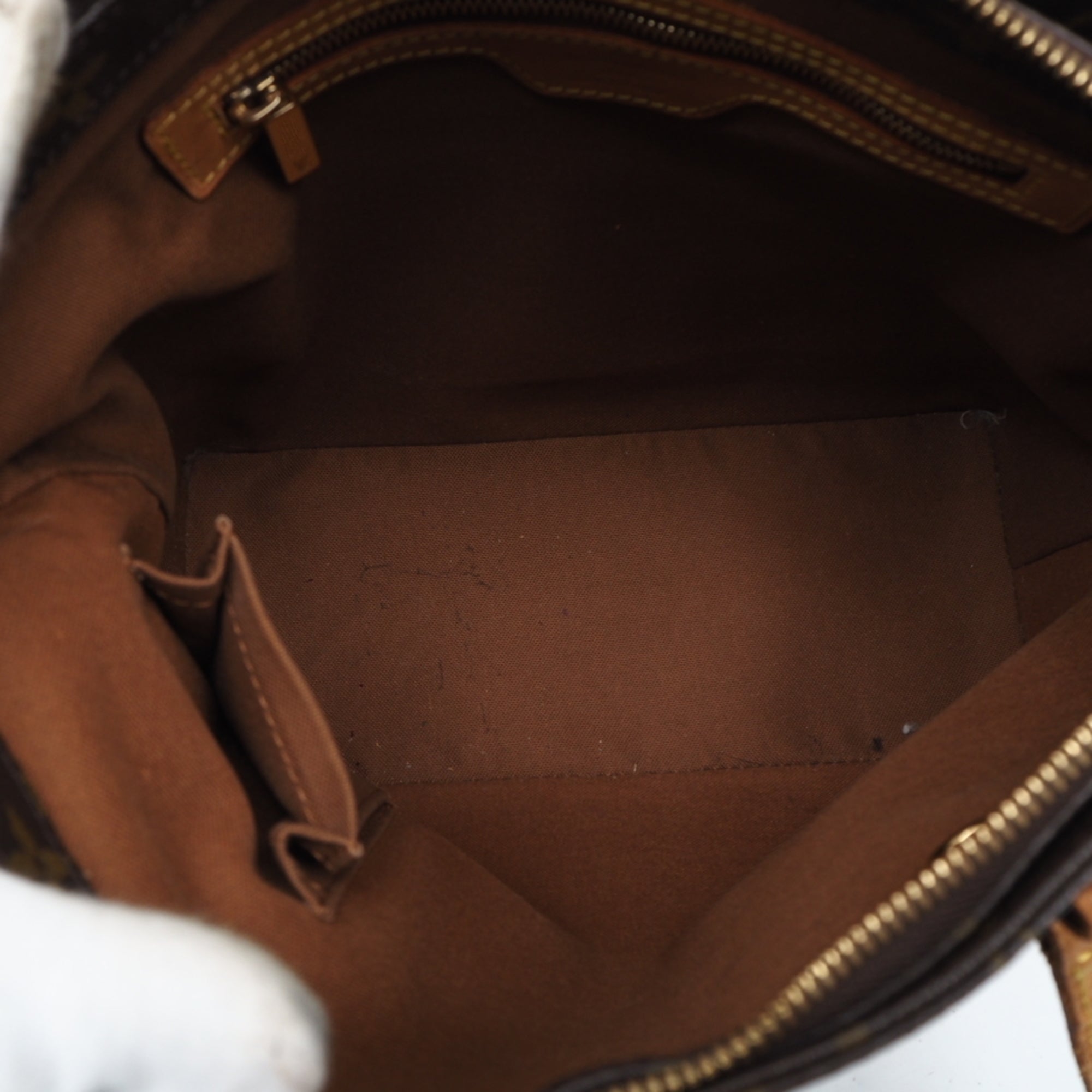 Louis Vuitton Monogram Brown Coated Canvas Leather Handbag (Pre-Owned)