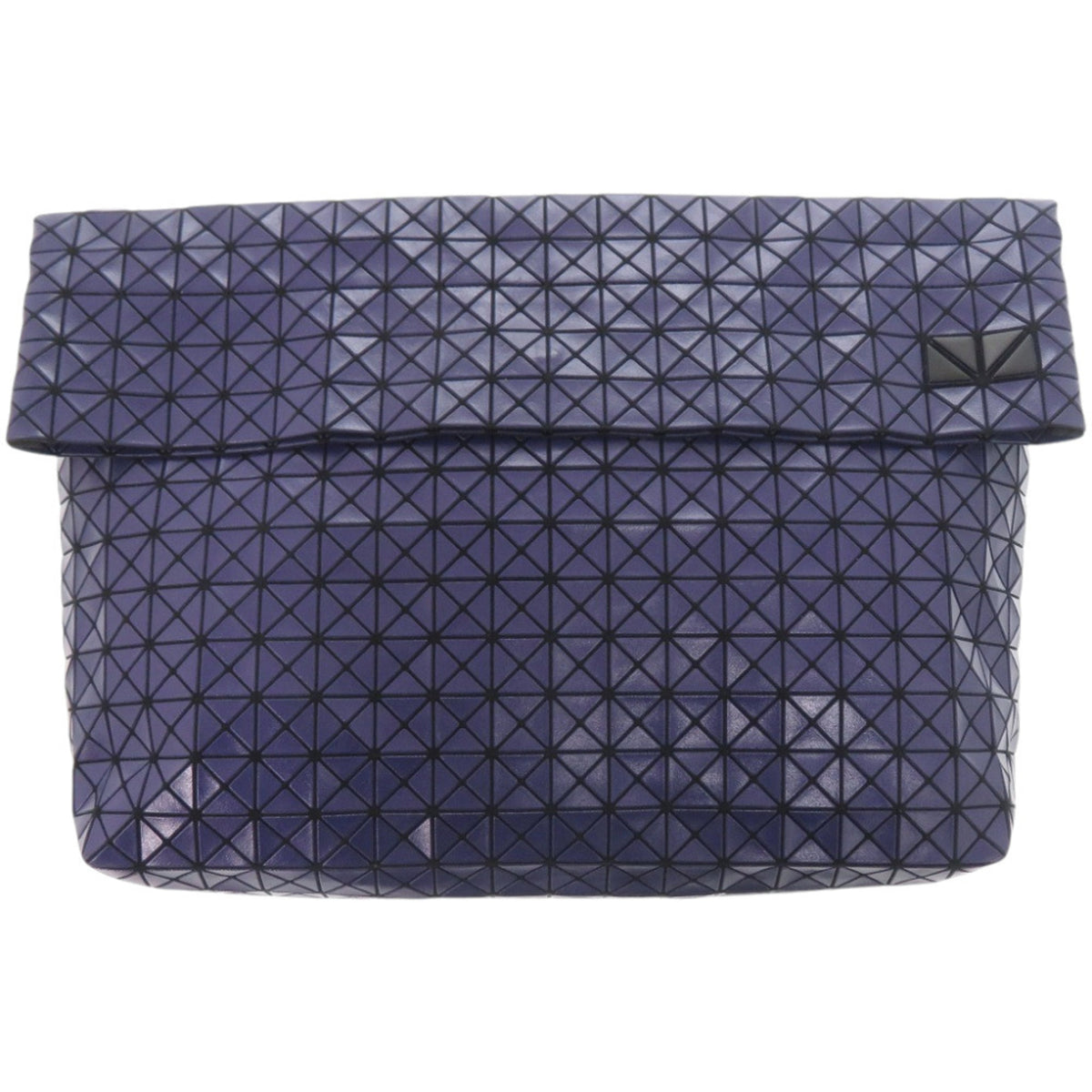 Issey Miyake Purple Pvc Cotton Clutch Bag (Pre-Owned)