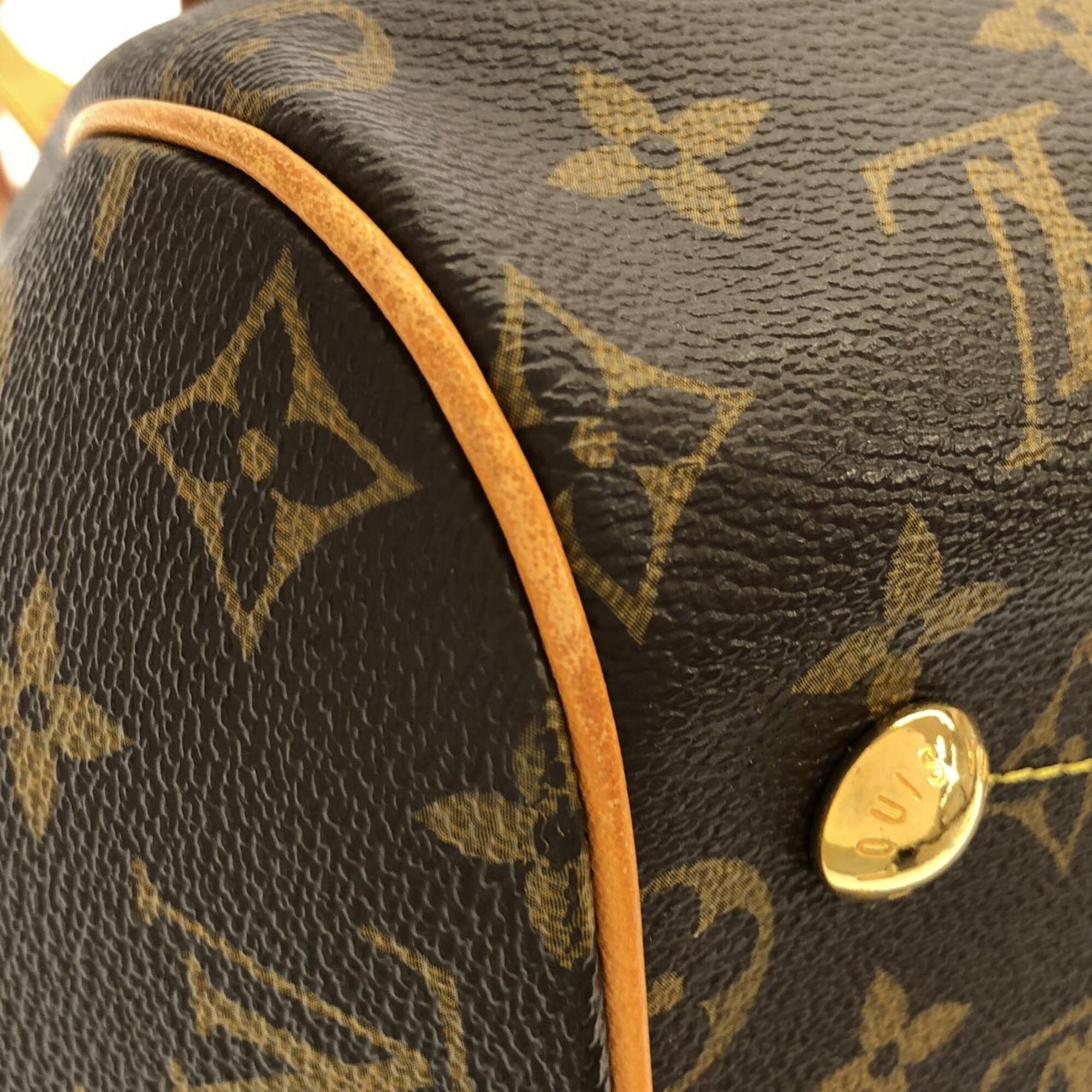 Louis Vuitton Marron Coated Canvas Shoulder Bag (Pre-Owned)
