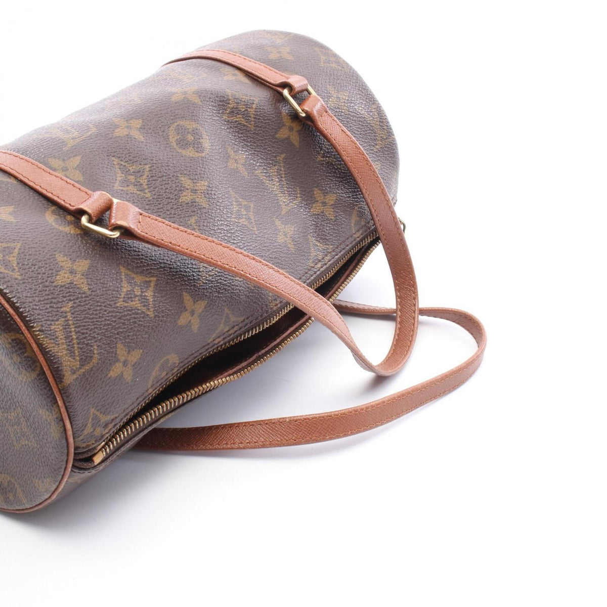 Louis Vuitton Brown Monogram Coated Canvas Leather Handbag (Pre-Owned)